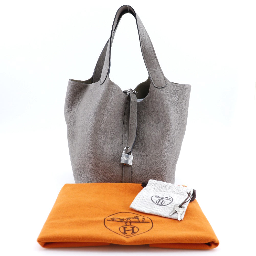 Hermes Picotin Lock MM Handbag Grey