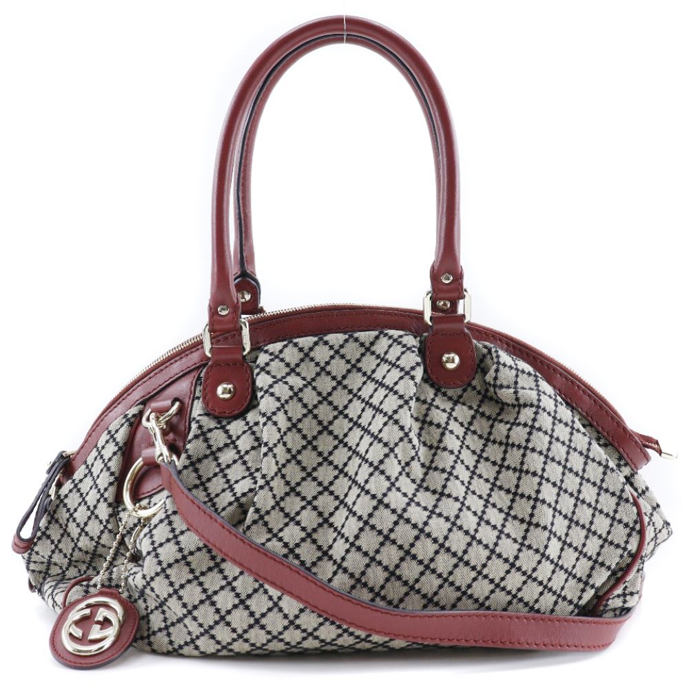 Gucci Diamante Sukey Handbag Canvas Handbag 223974 in Very Good Condition