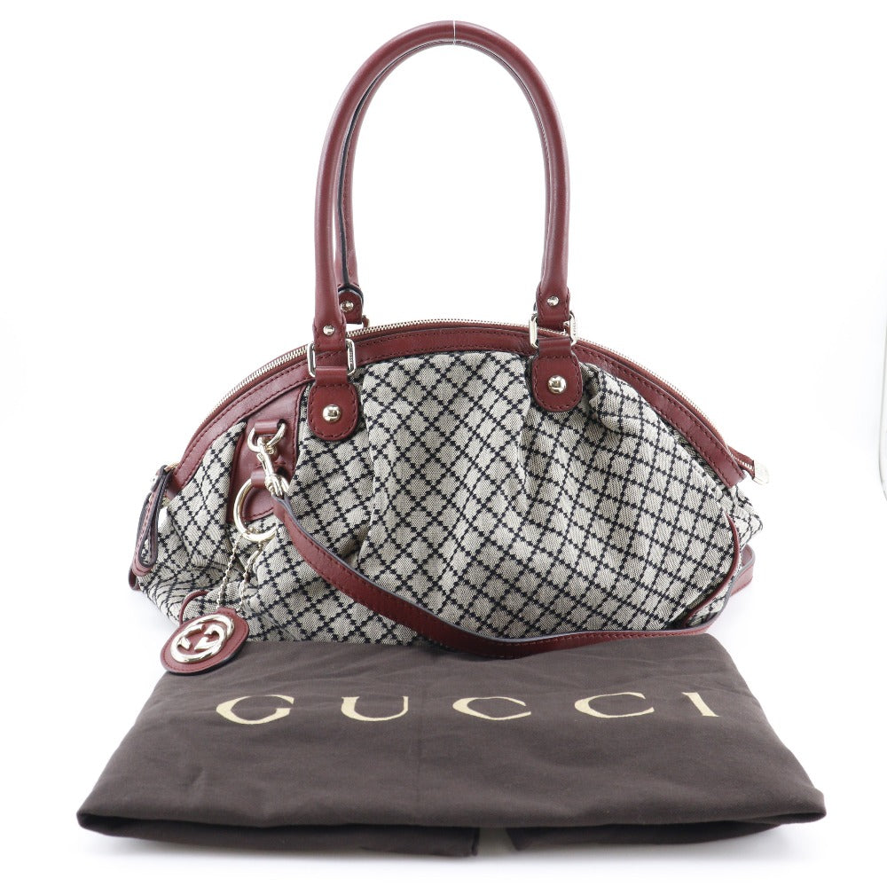 Gucci Diamante Handbag GG Canvas 223974