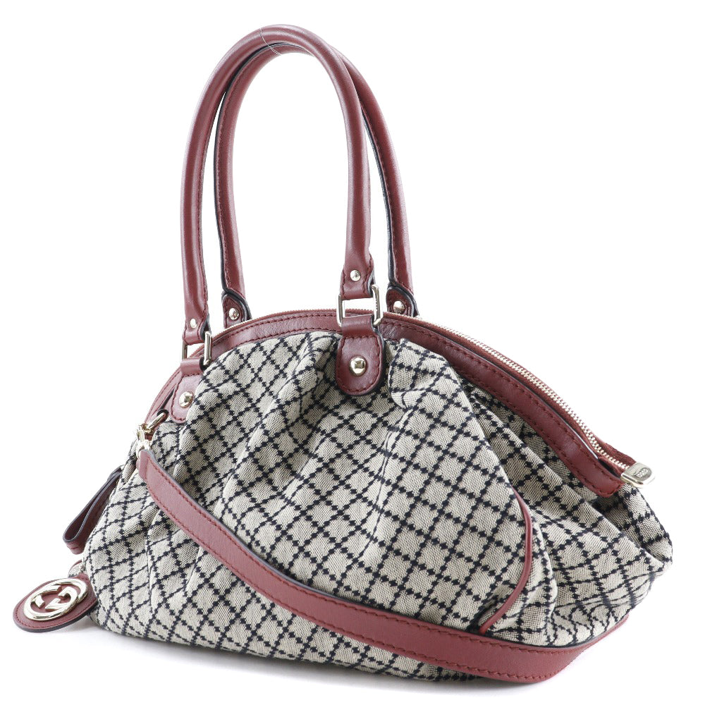 Gucci Diamante Handbag GG Canvas 223974