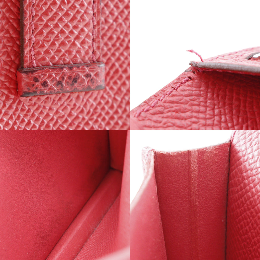 Hermes Bearn Souffle Long Wallet Red