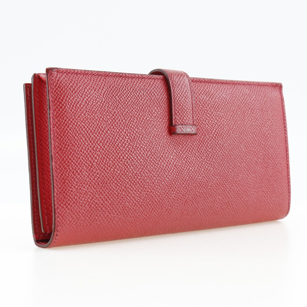 Hermes Bearn Souffle Long Wallet Red