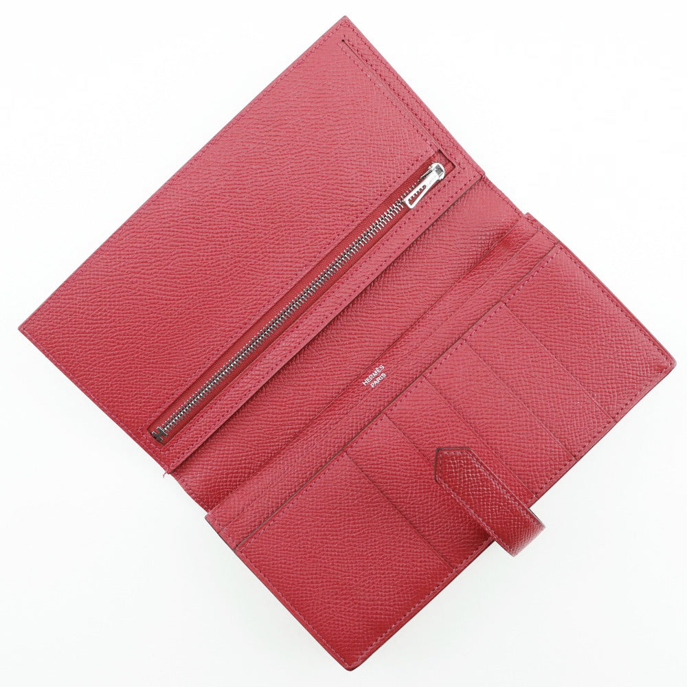 Hermes Bearn Souffle Long Wallet Red