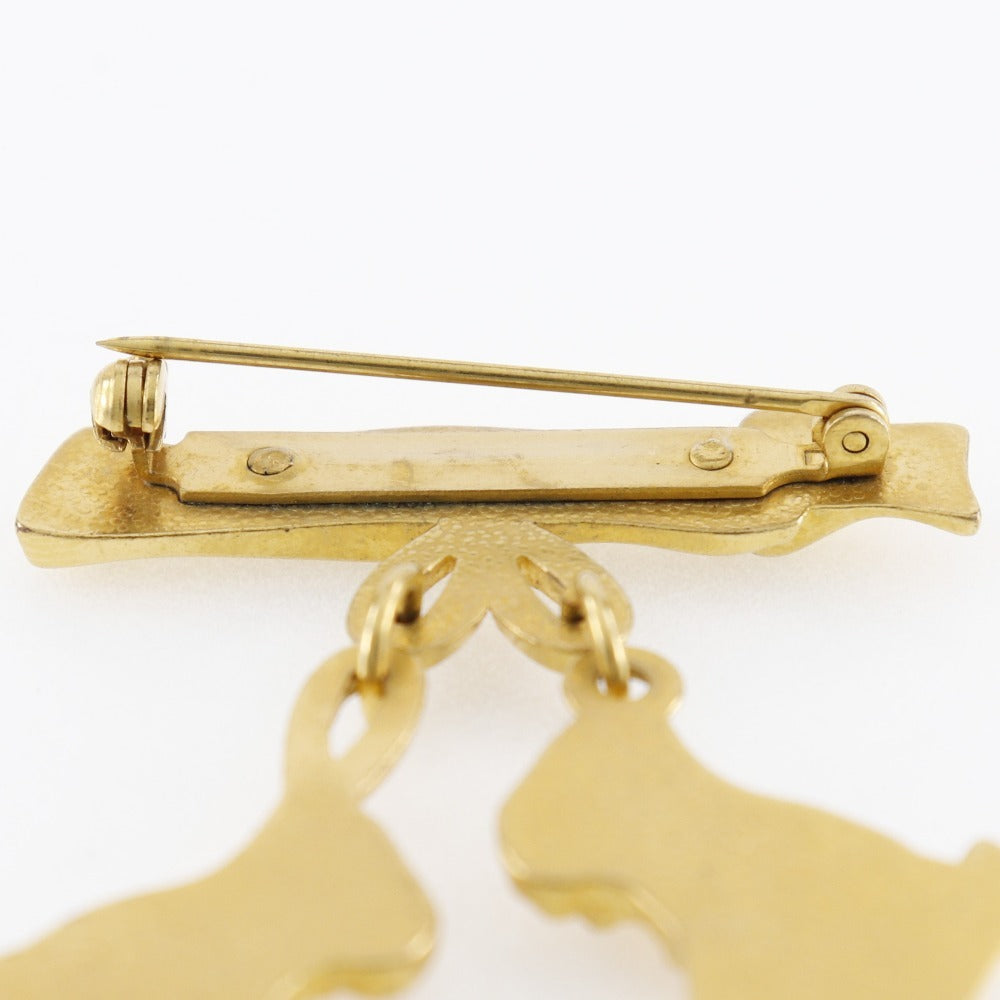 Hermes Gold Plated Skate Shoe Brooch