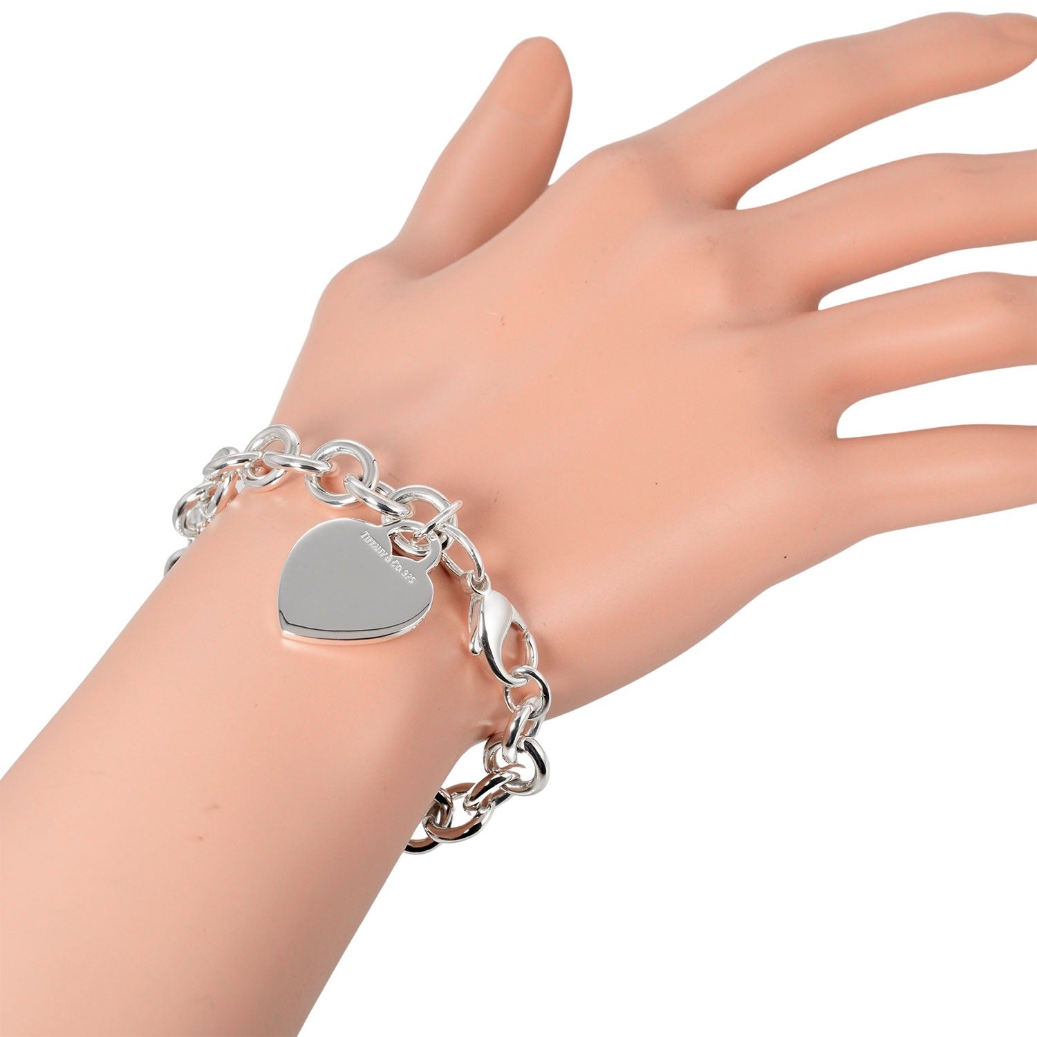 Tiffany & Co Heart Tag Bracelet Silver 925