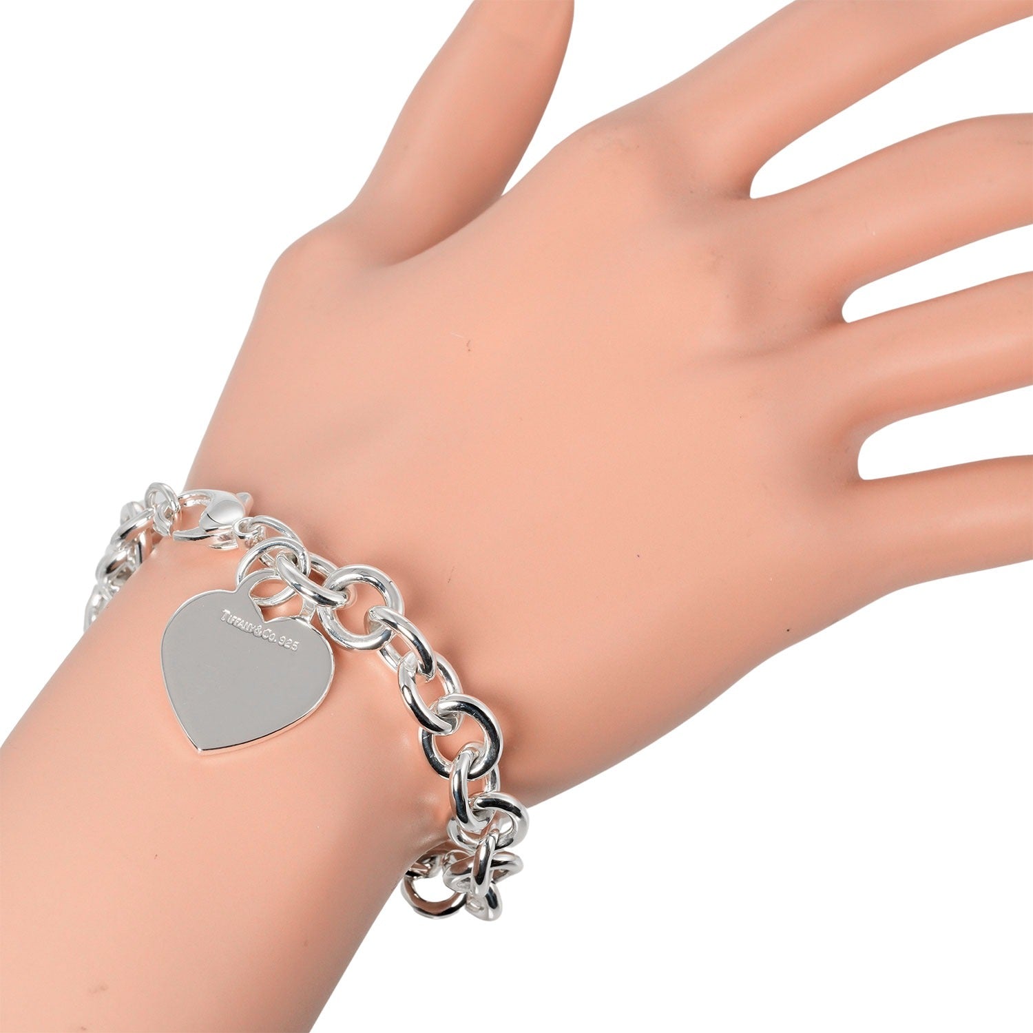 Tiffany & Co Silver Heart Tag Bracelet