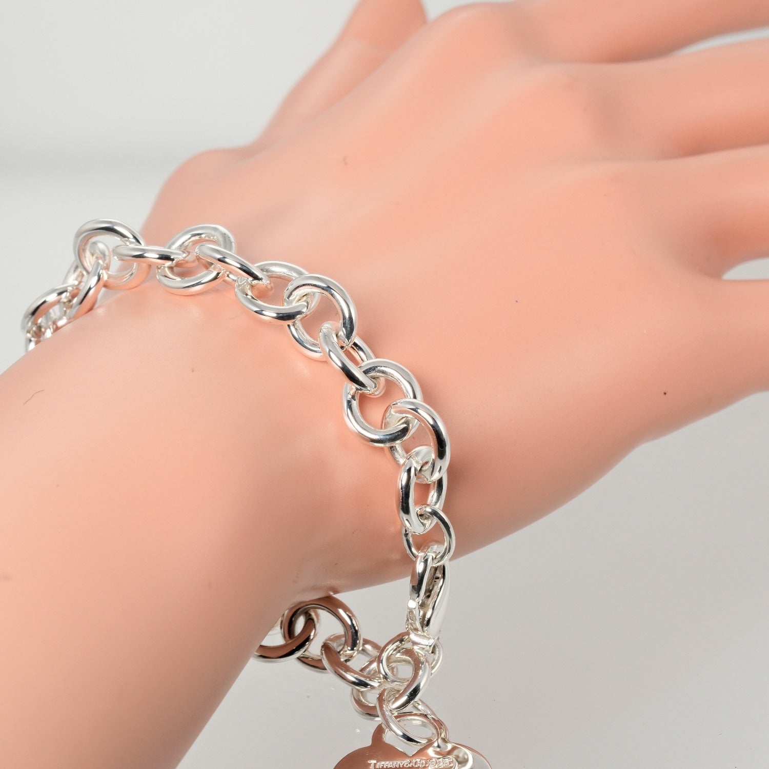 Tiffany & Co Silver Heart Tag Bracelet