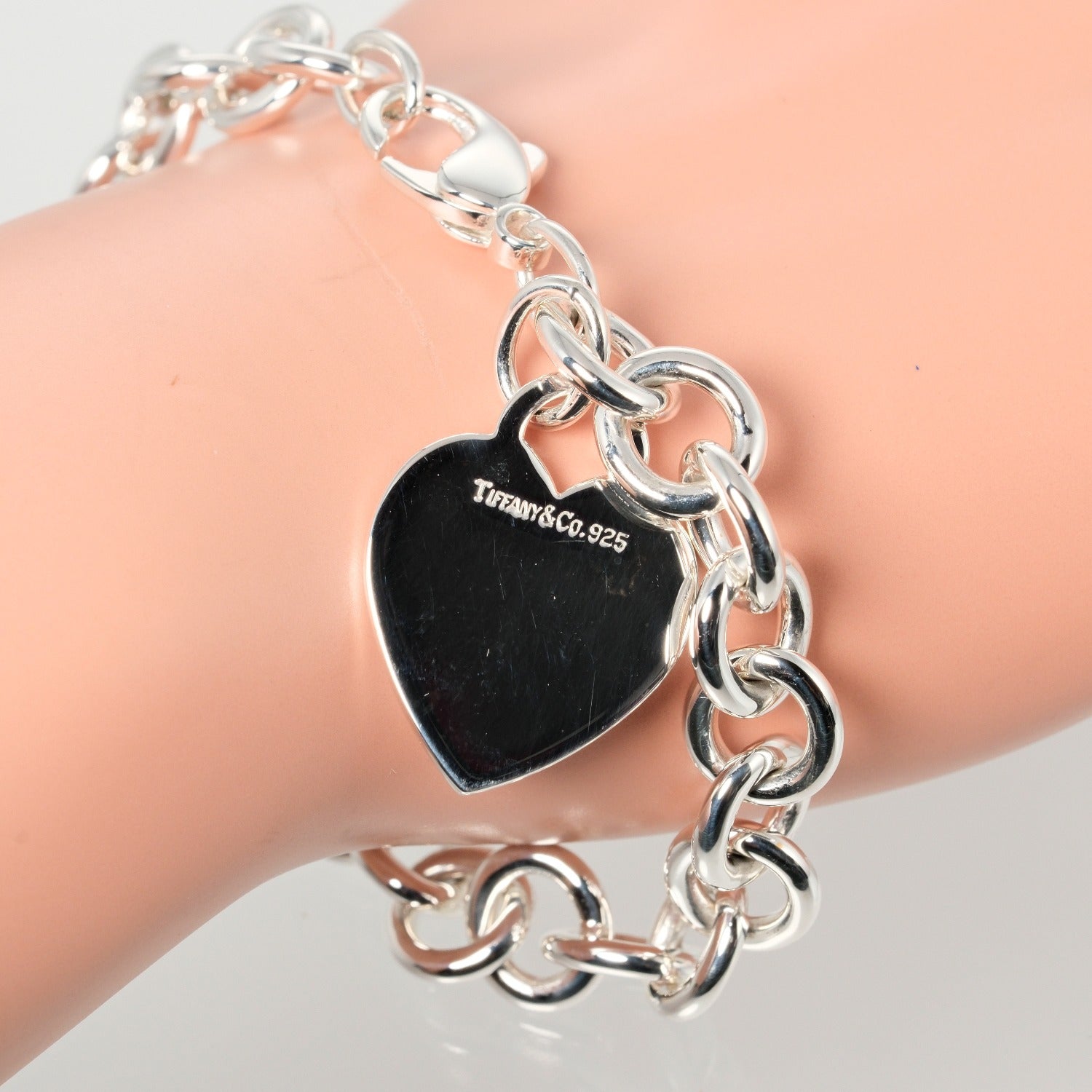 Tiffany & Co Silver Heart Tag Bracelet