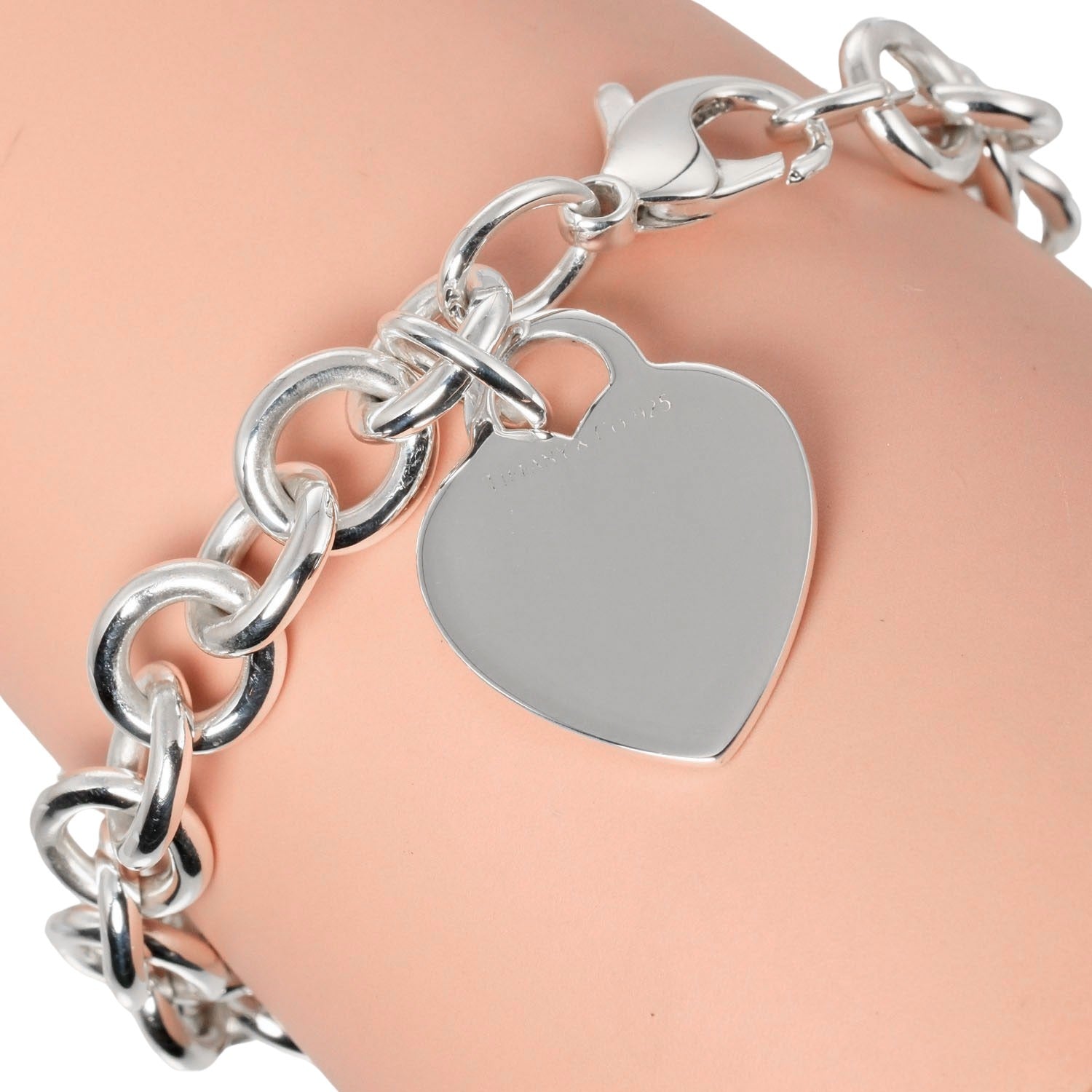 Tiffany & Co Silver 925 Heart Tag Bracelet