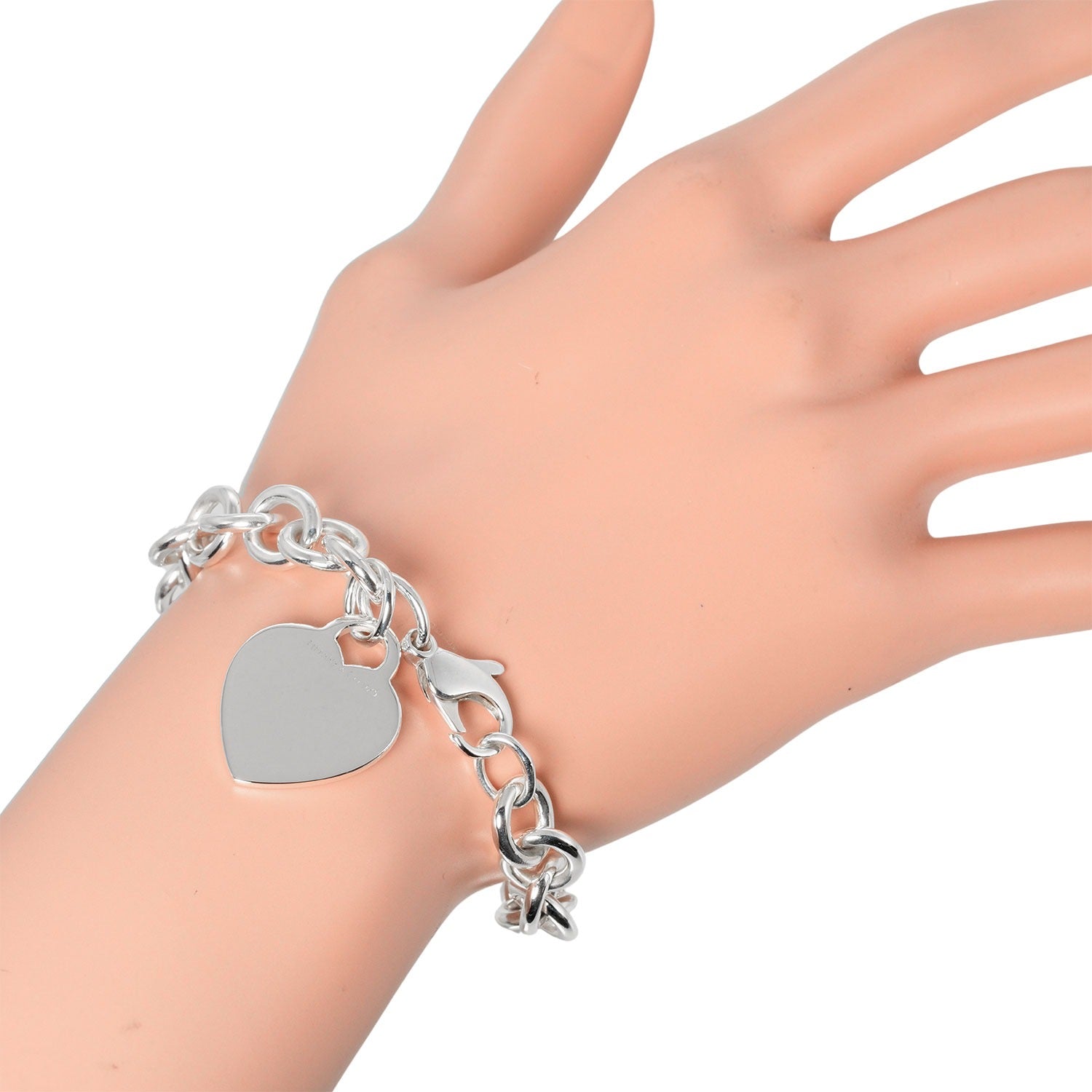 Tiffany & Co Silver 925 Heart Tag Bracelet