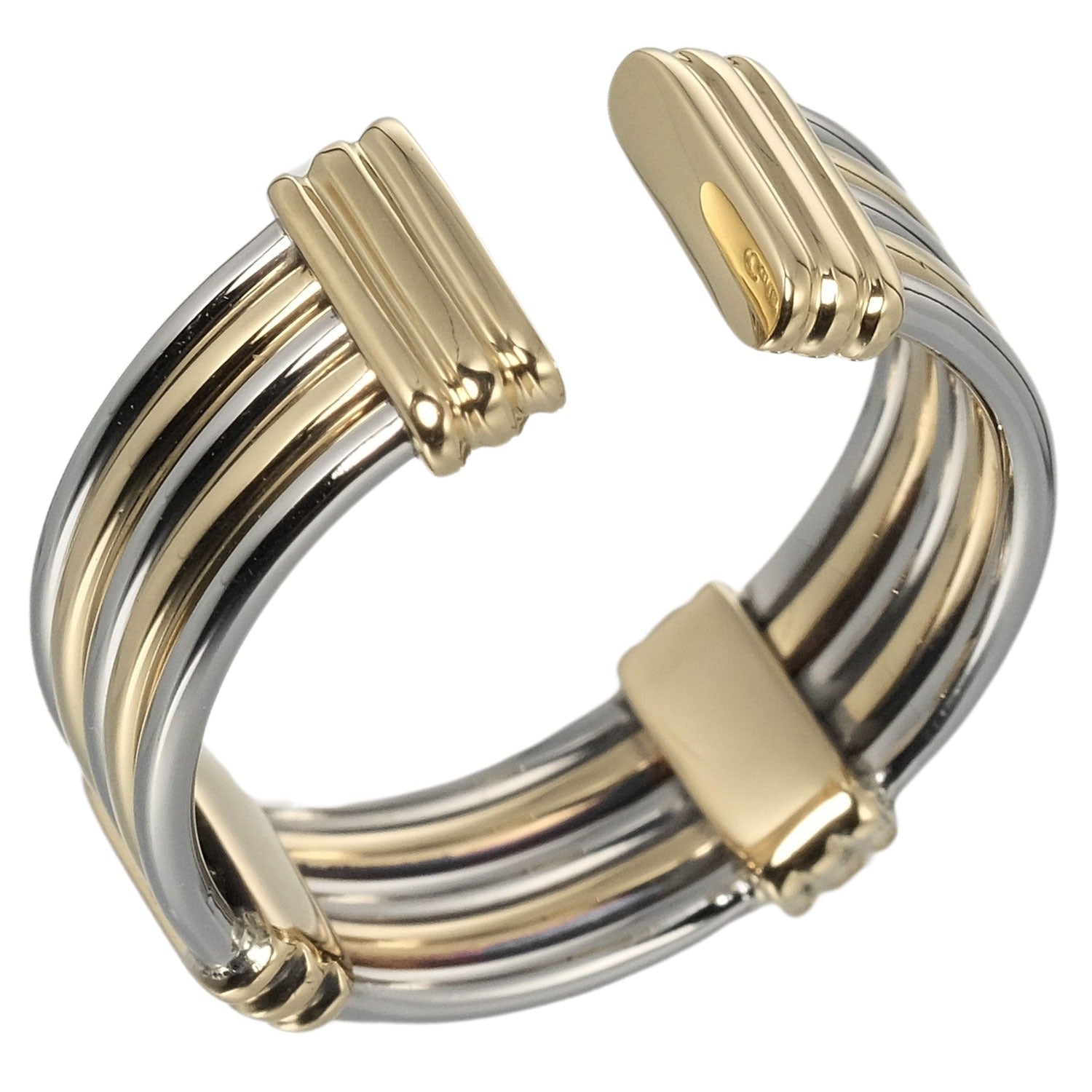 Cartier K18 Yellow Gold Stainless Ring