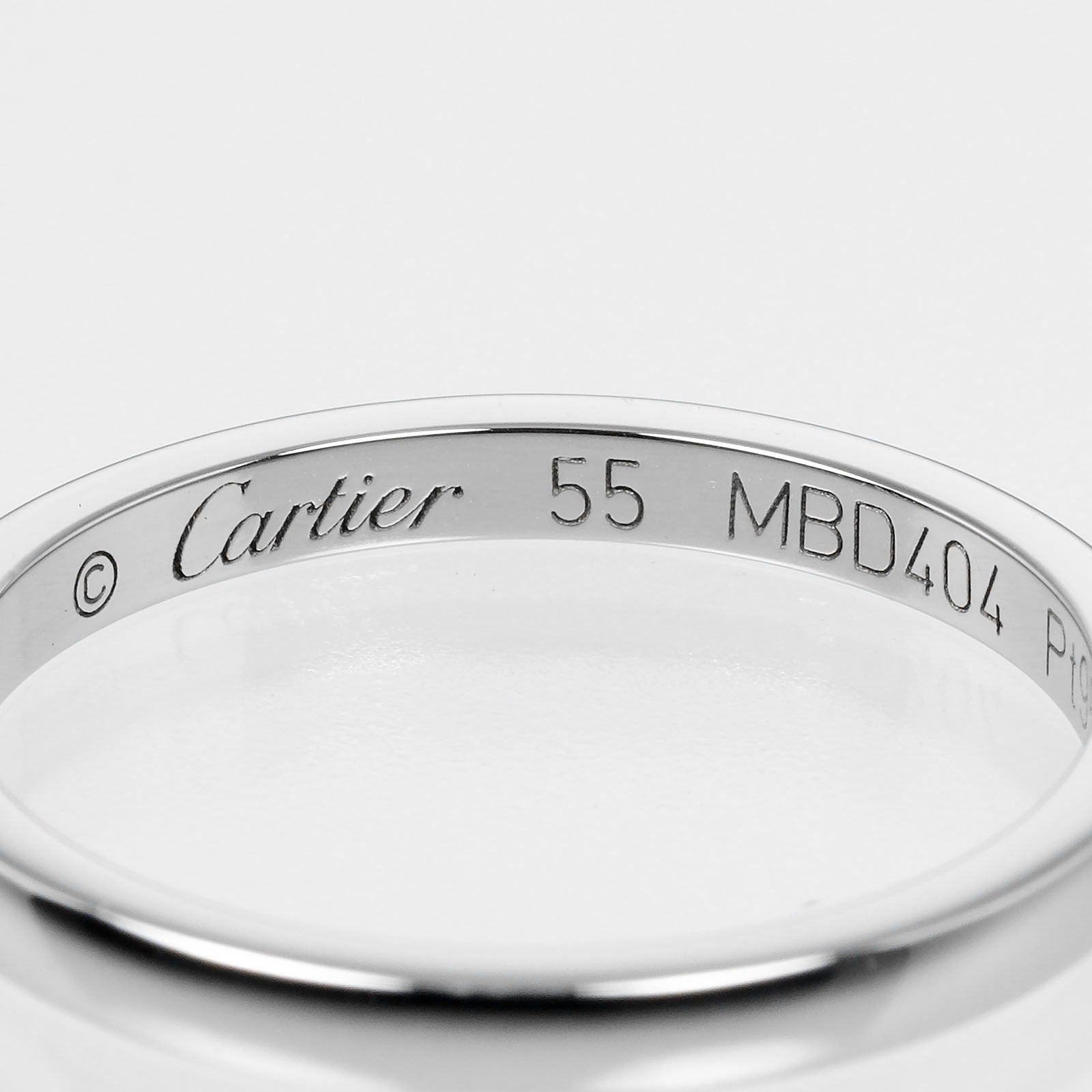 Cartier Ballerina Flat Ring Pt950 Platinum