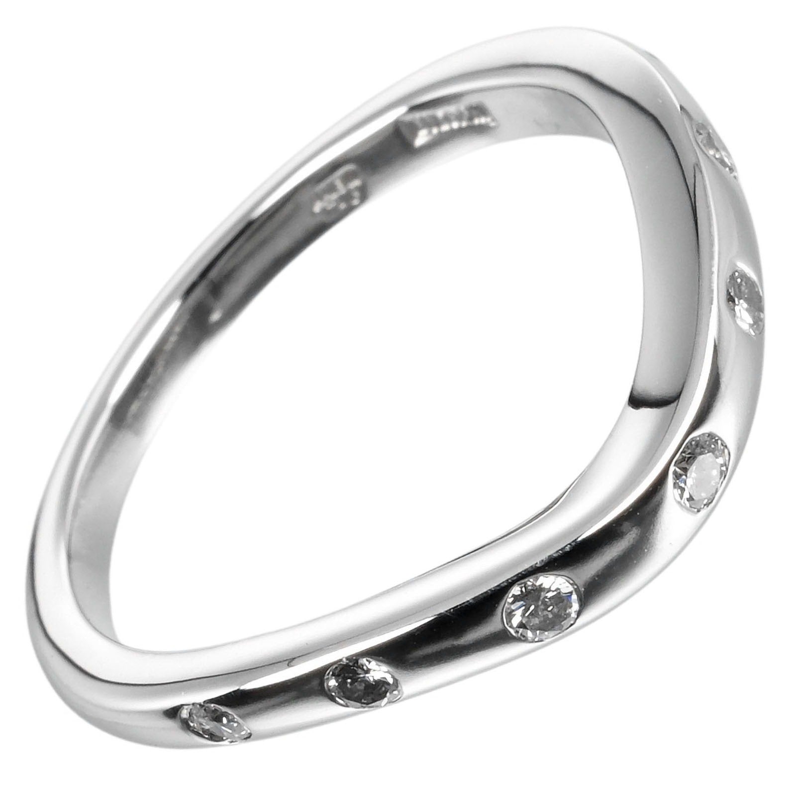 Bvlgari Pt950 Platinum 7P Diamond Wedding Ring