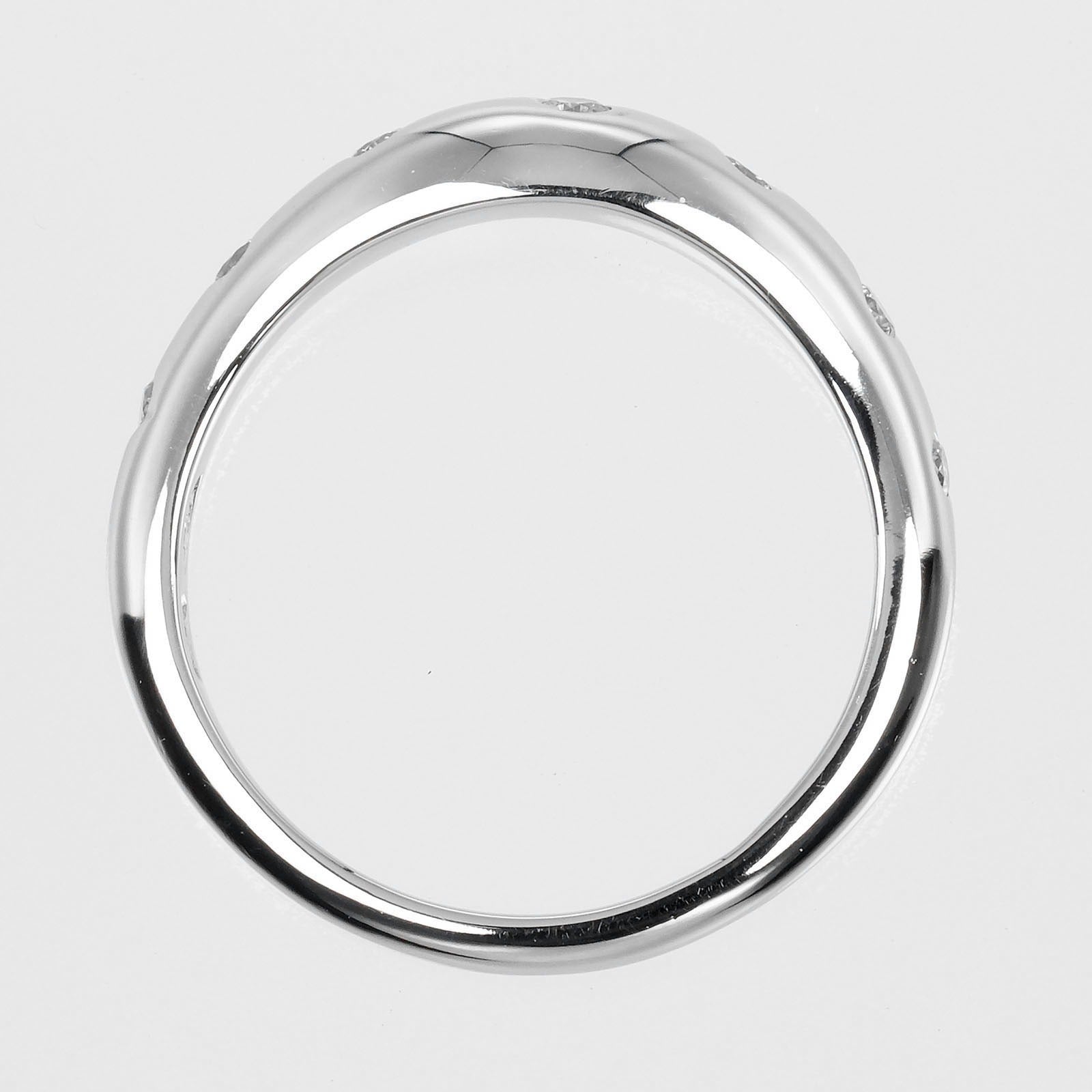 Bvlgari Pt950 Platinum 7P Diamond Wedding Ring