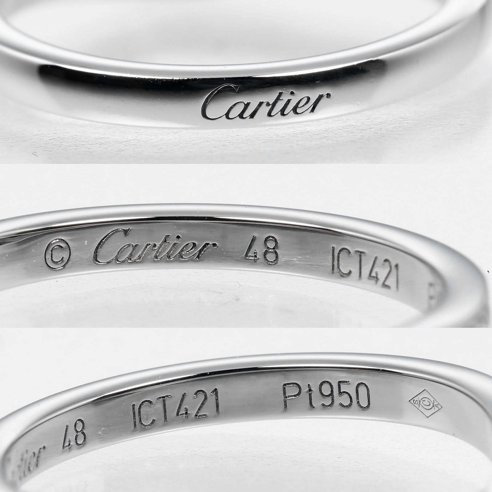 Cartier Ballerina Curve Ring Pt950 Platinum Diamond