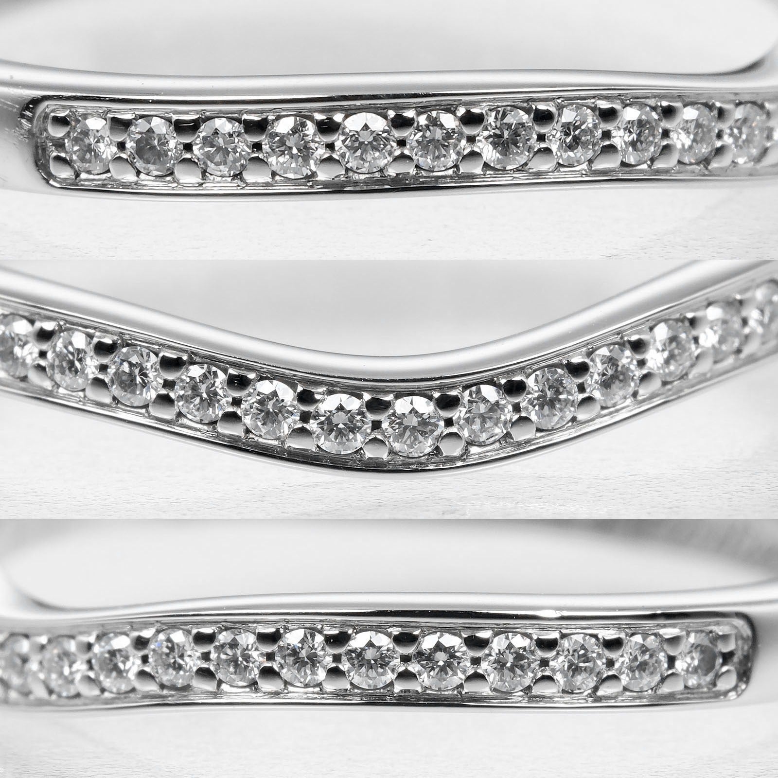 Cartier Ballerina Curve Ring Pt950 Platinum Diamond