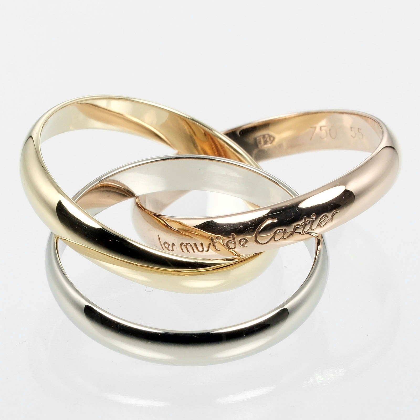 Cartier Trinity Ring K18 Gold 14.5