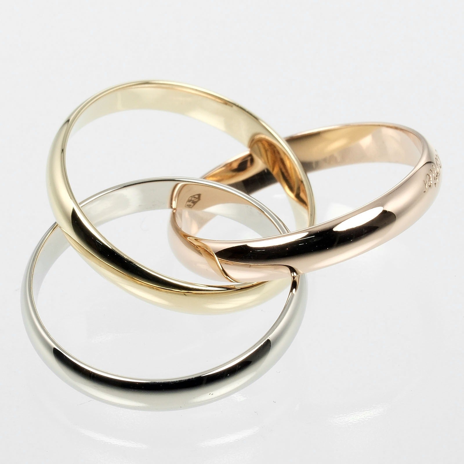 Cartier Trinity Ring K18 Gold 14.5