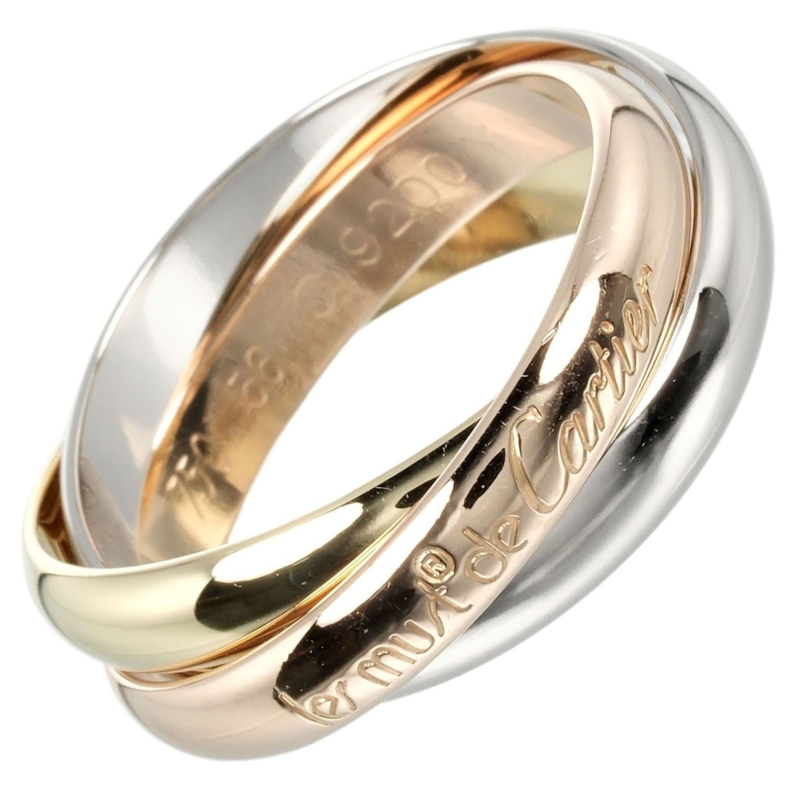 Cartier Trinity Ring K18 Gold 15.5