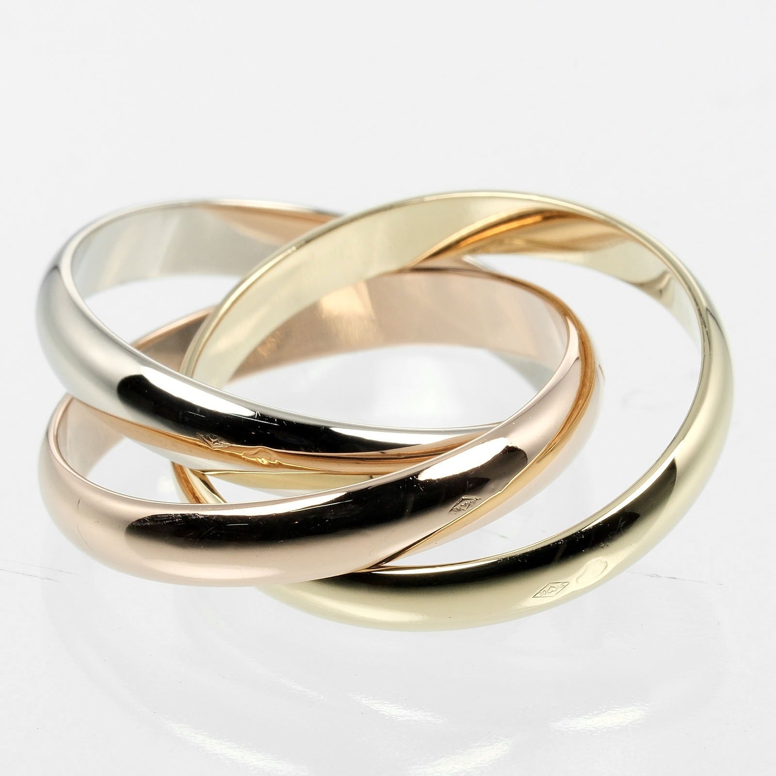 Cartier Trinity Ring K18 Gold 15.5