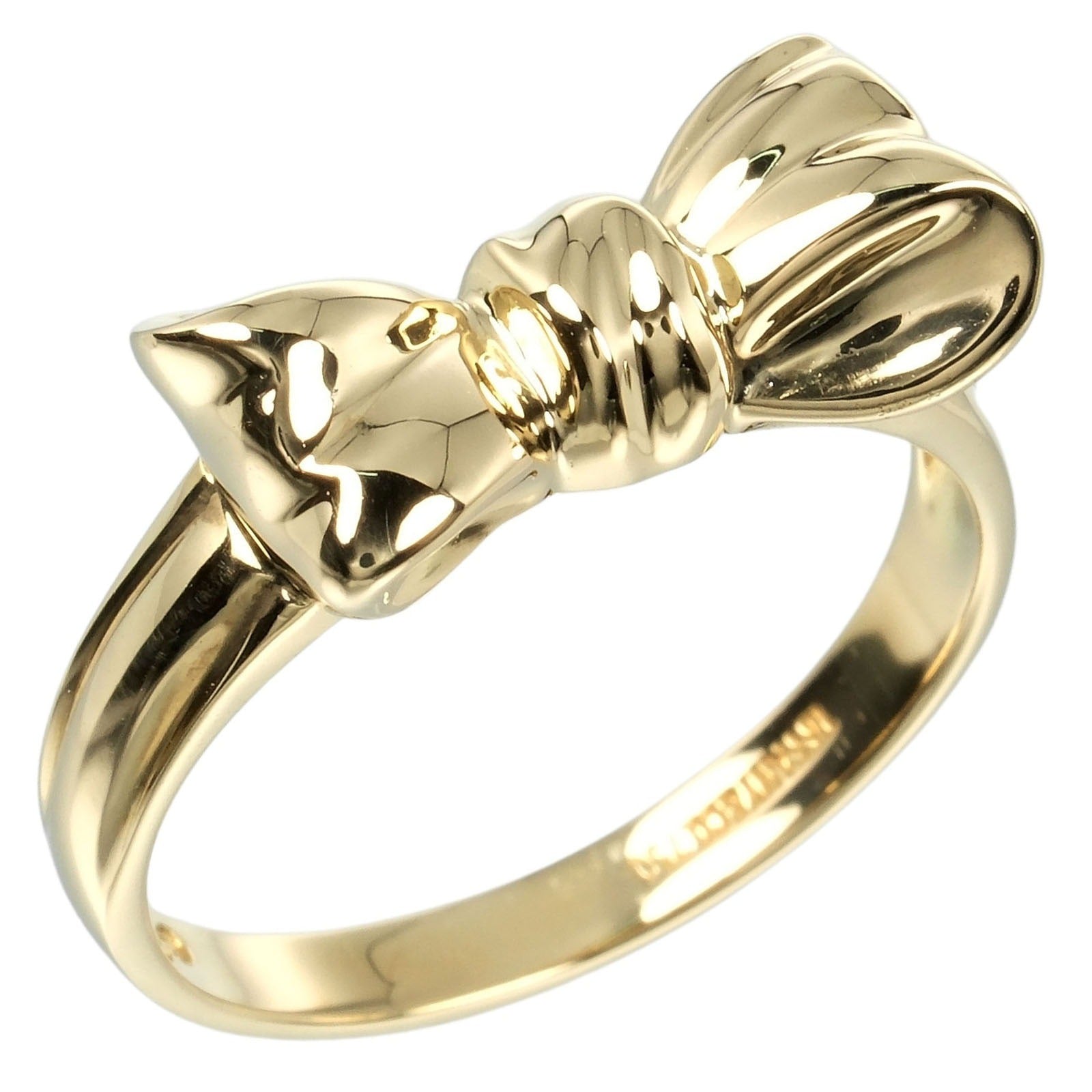 Tiffany & Co Ribbon Ring K18 Yellow Gold