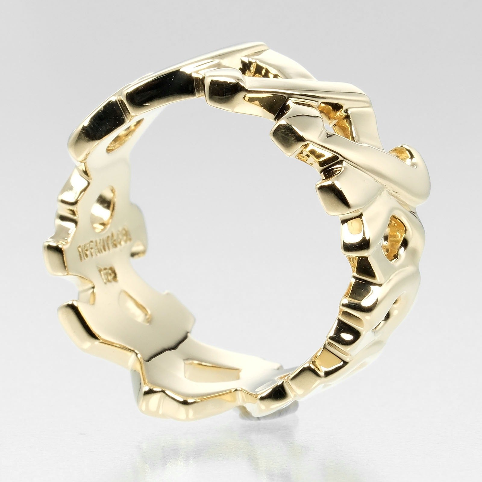 Tiffany & Co Love & Kiss Ring K18 Yellow Gold