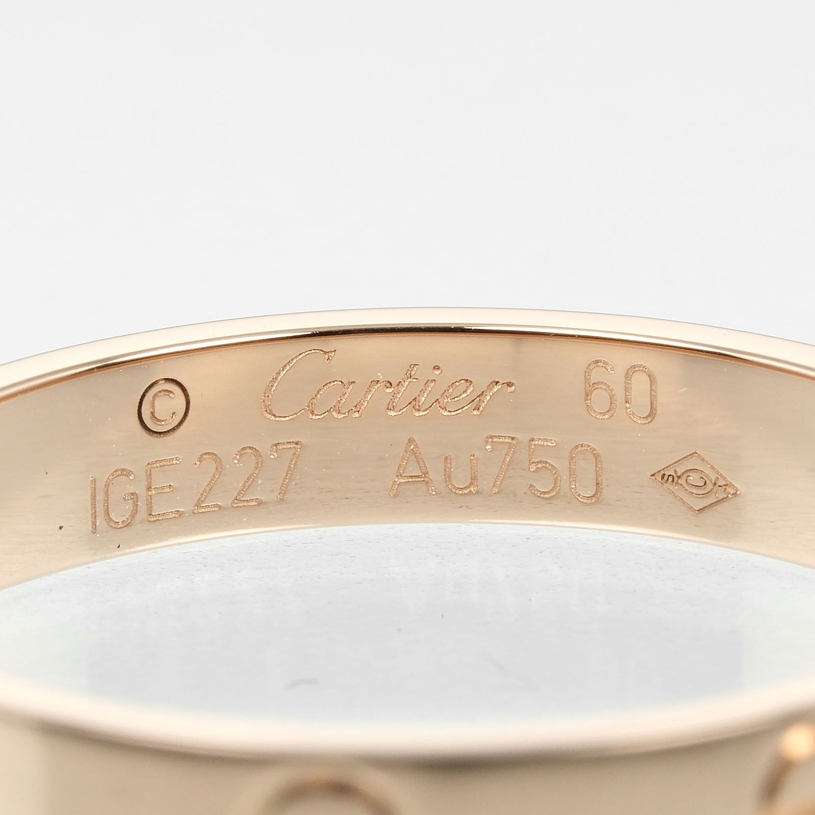 Cartier Mini Love Wedding Ring K18 Pink Gold