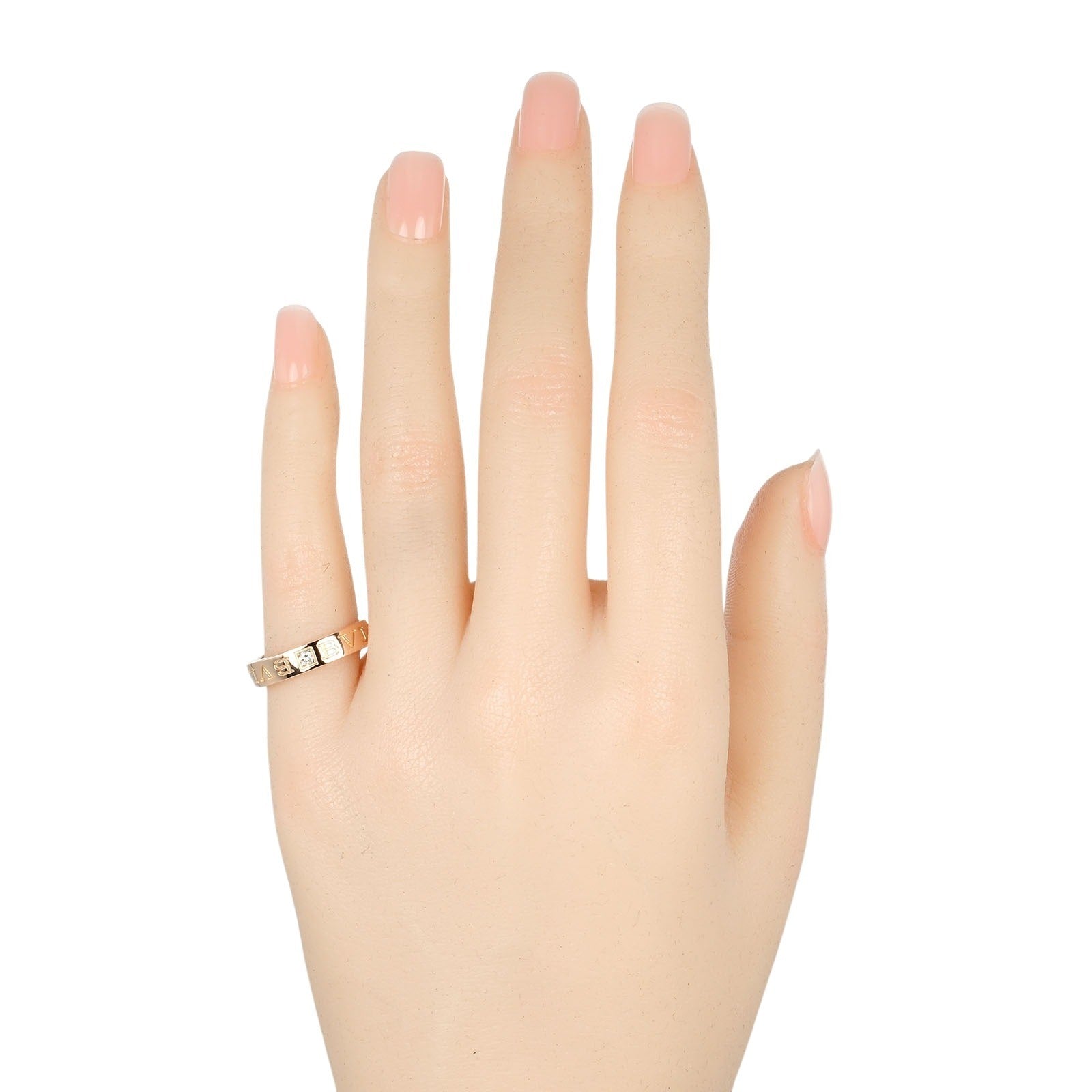 Bvlgari B.Zero1 Essential Ring K18 Pink Gold Diamond