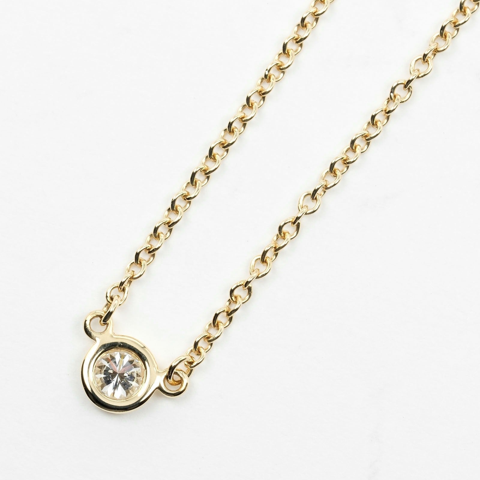 Tiffany & Co K18 Yellow Gold Diamond Necklace