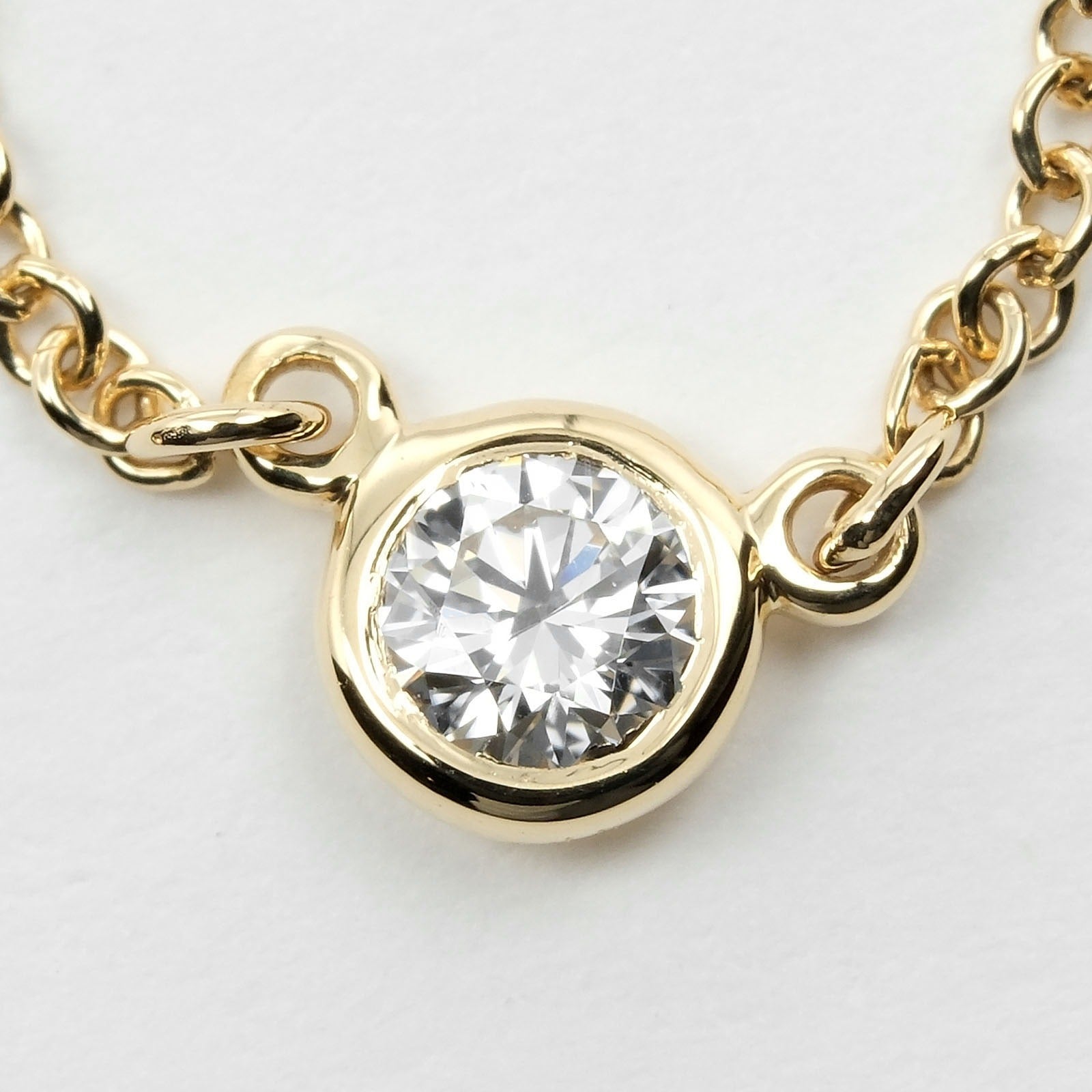 Tiffany & Co K18 Yellow Gold Diamond Necklace