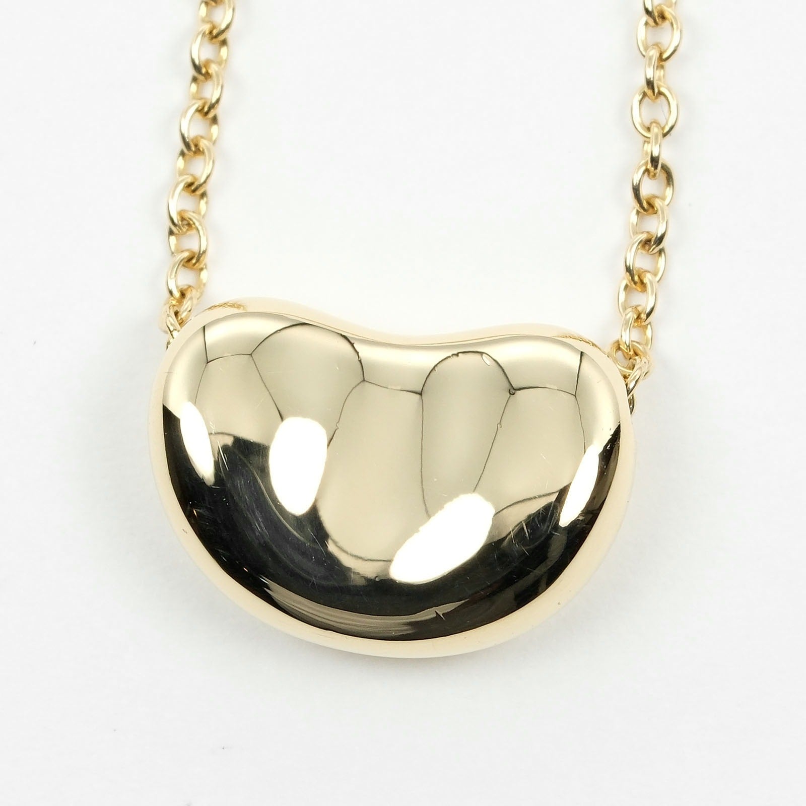 Tiffany & Co Bean Necklace K18 Yellow Gold