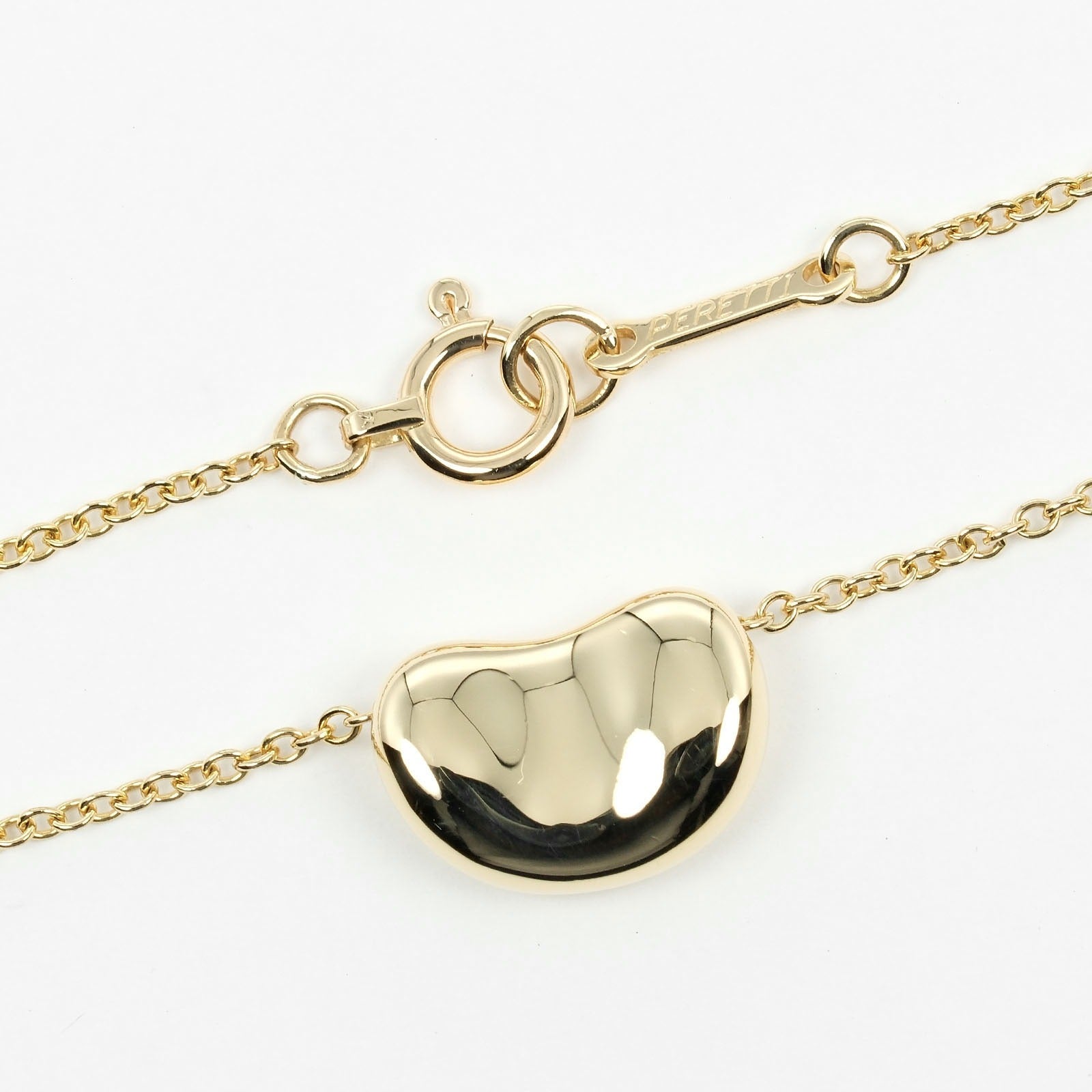 Tiffany & Co Bean Necklace K18 Yellow Gold