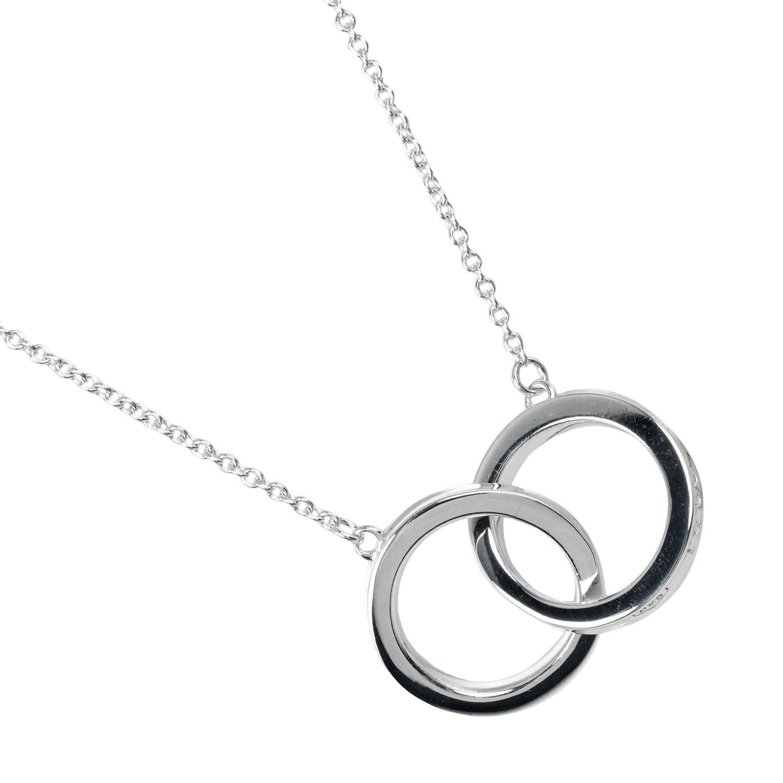 Tiffany & Co Silver 1837 Interlocking Circle Necklace