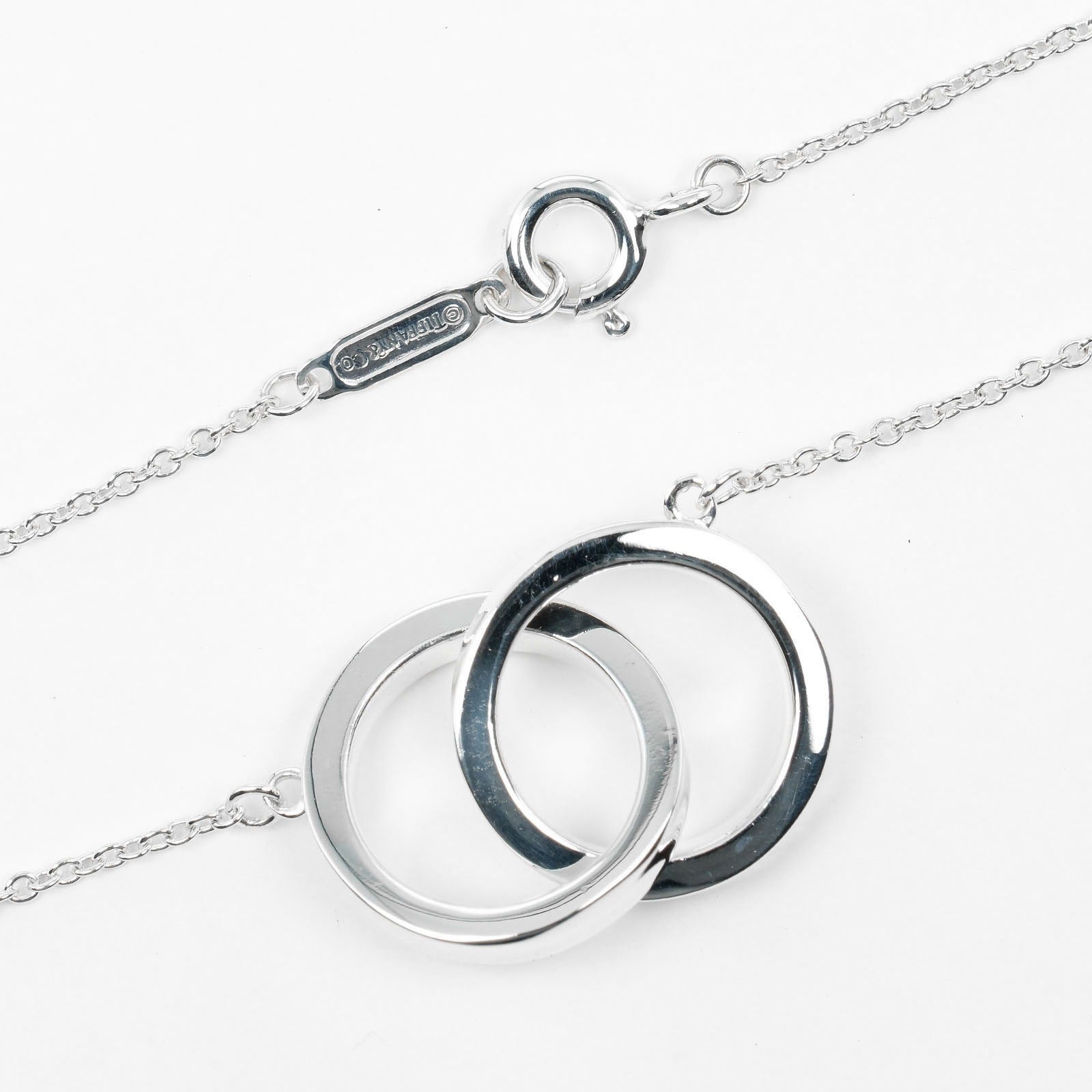 Tiffany & Co Silver 1837 Interlocking Circle Necklace