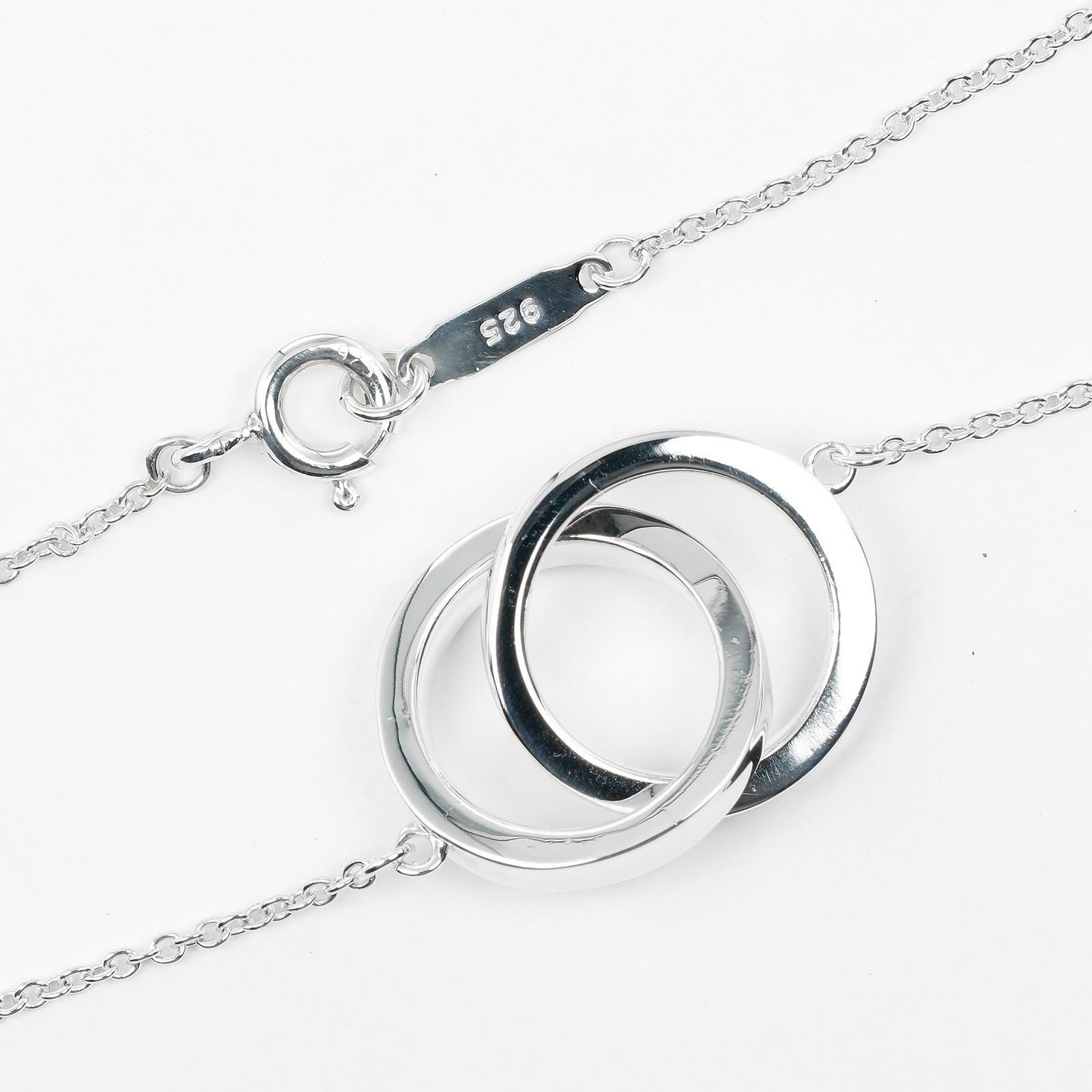 Tiffany & Co Silver 1837 Interlocking Circle Necklace