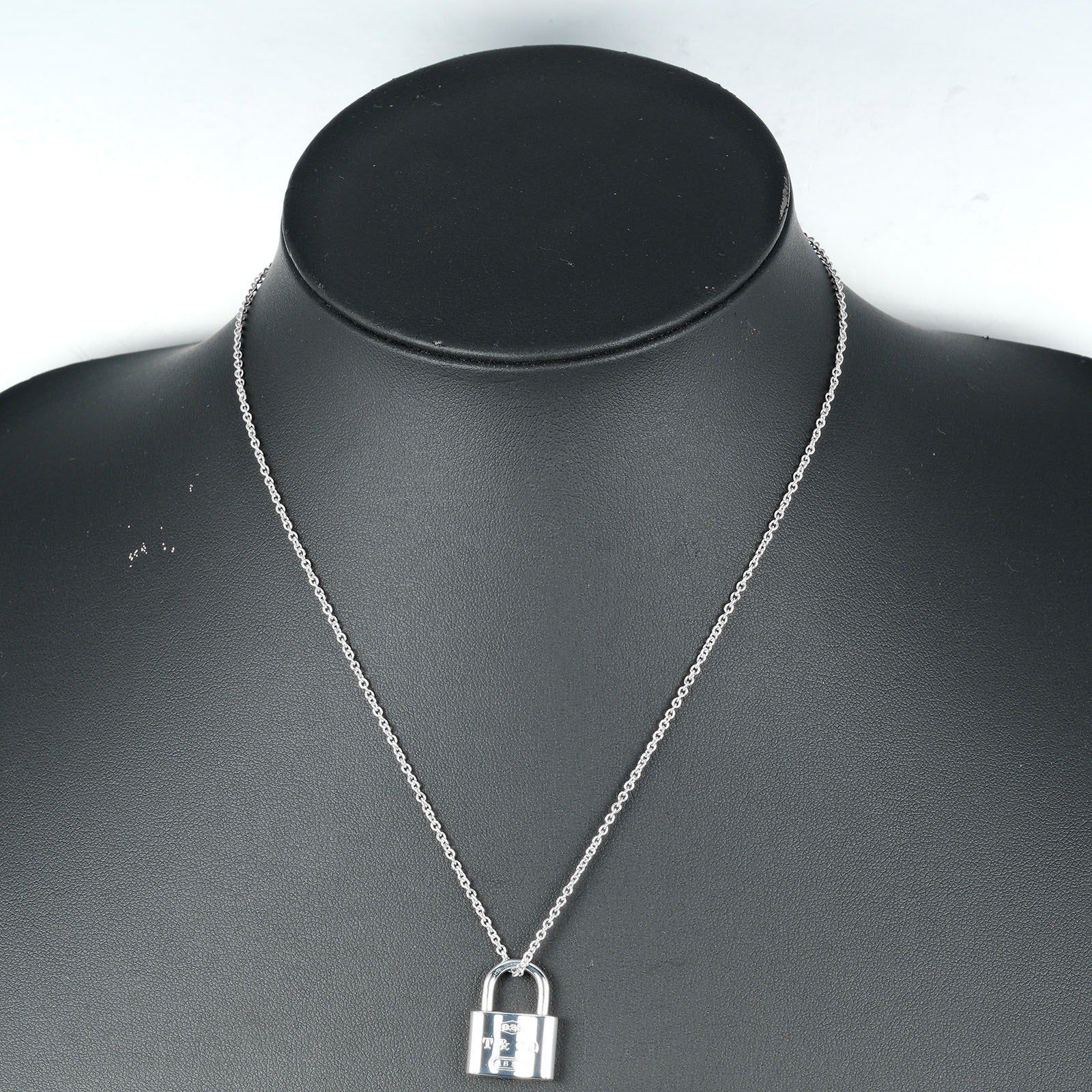 Tiffany & Co Silver 1837 Lock Necklace