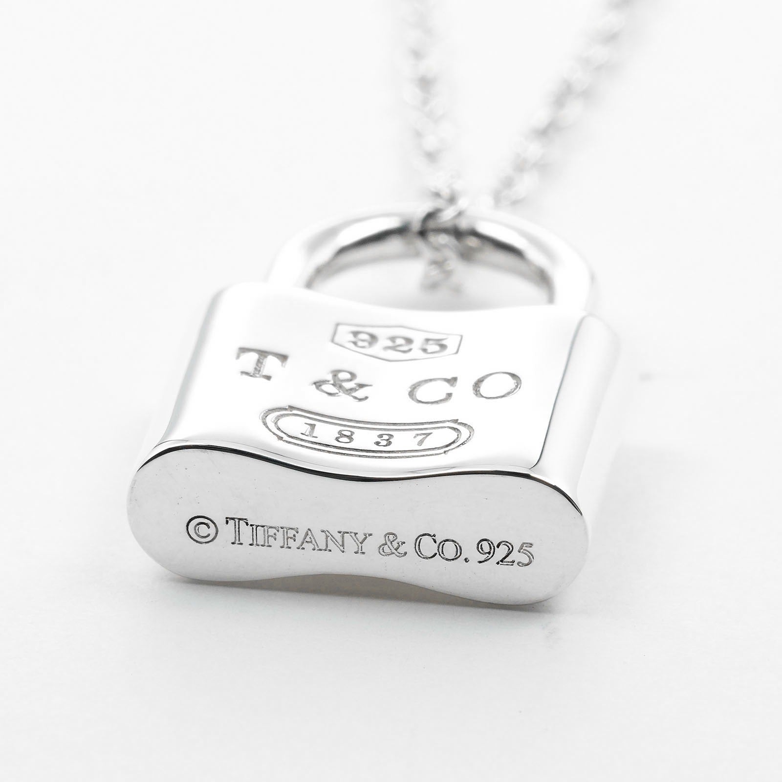 Tiffany & Co Silver 1837 Lock Necklace