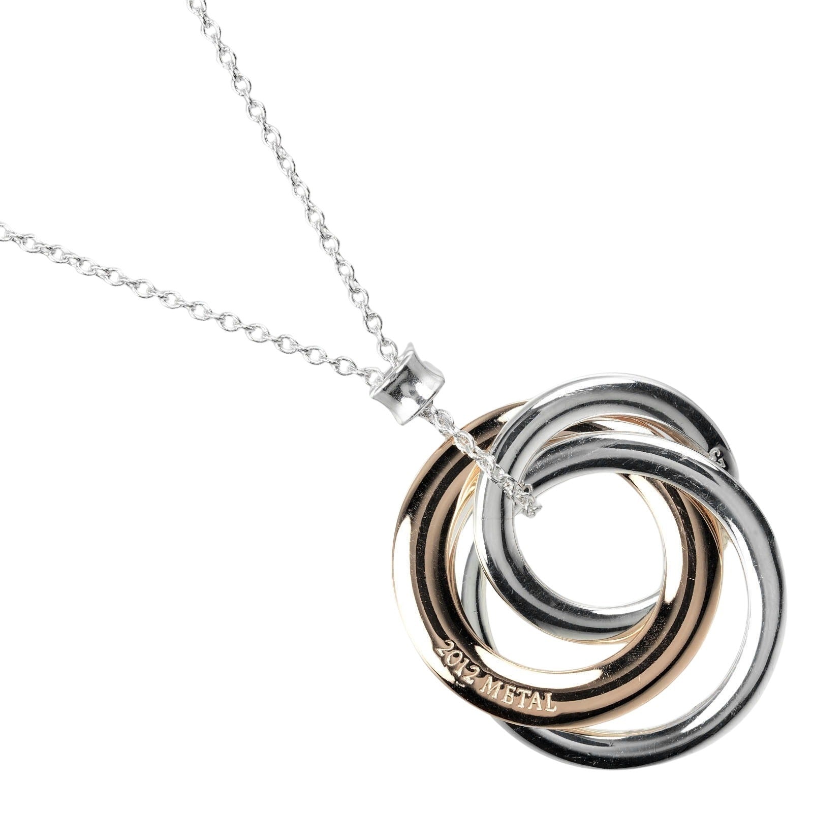 Tiffany & Co 1837 Interlocking Circle Necklace Silver 925