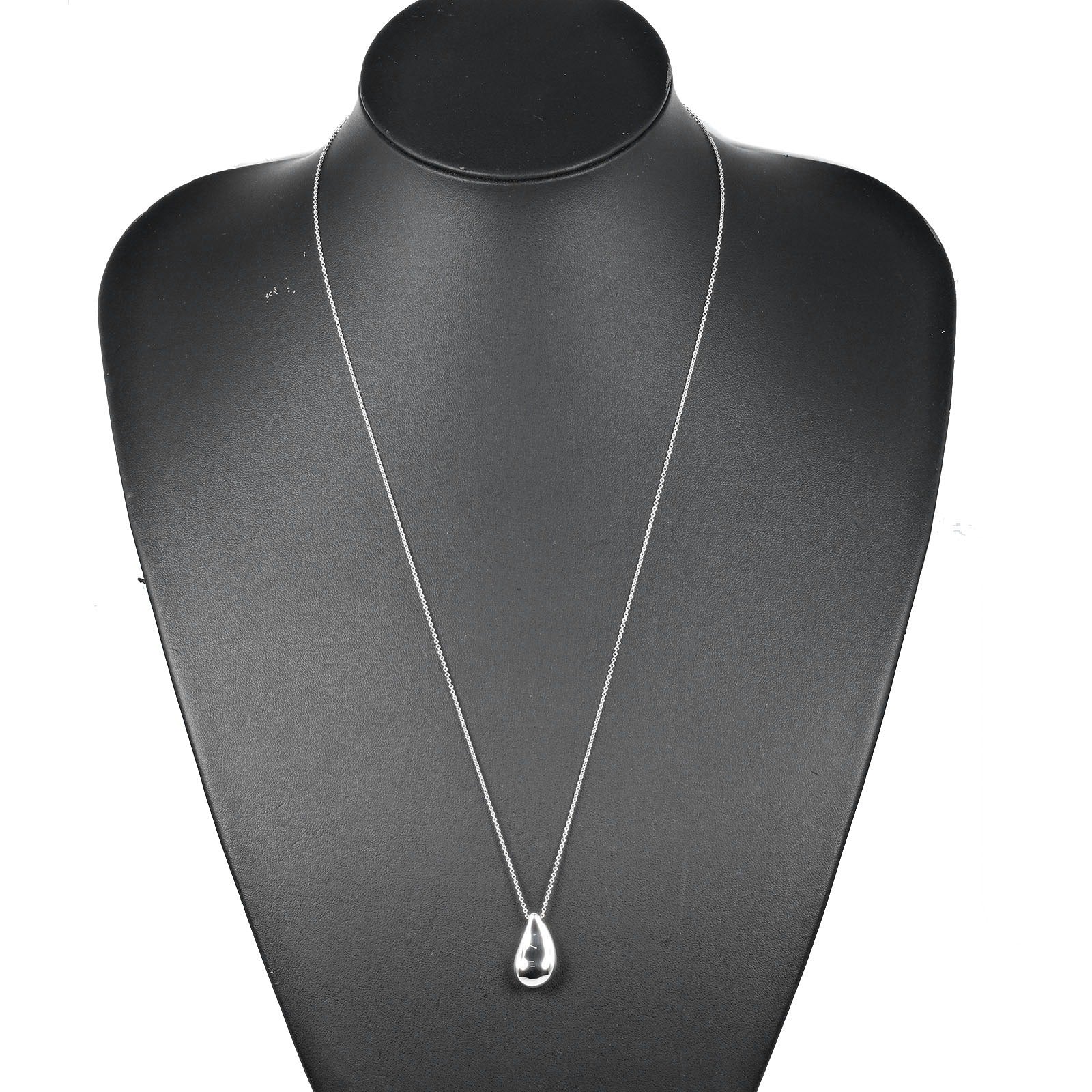 Tiffany & Co Teardrop Large Silver Necklace