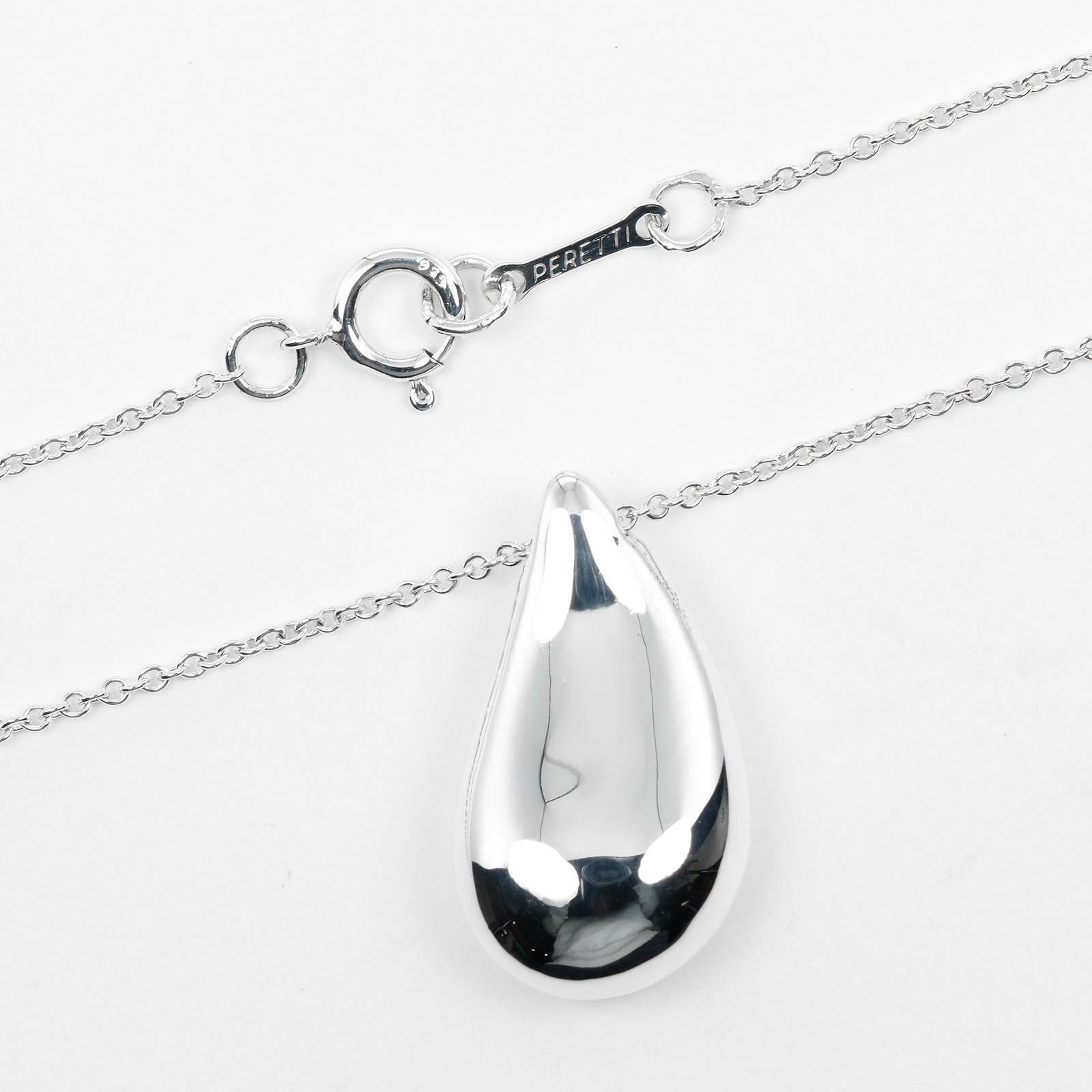 Tiffany & Co Teardrop Large Silver Necklace