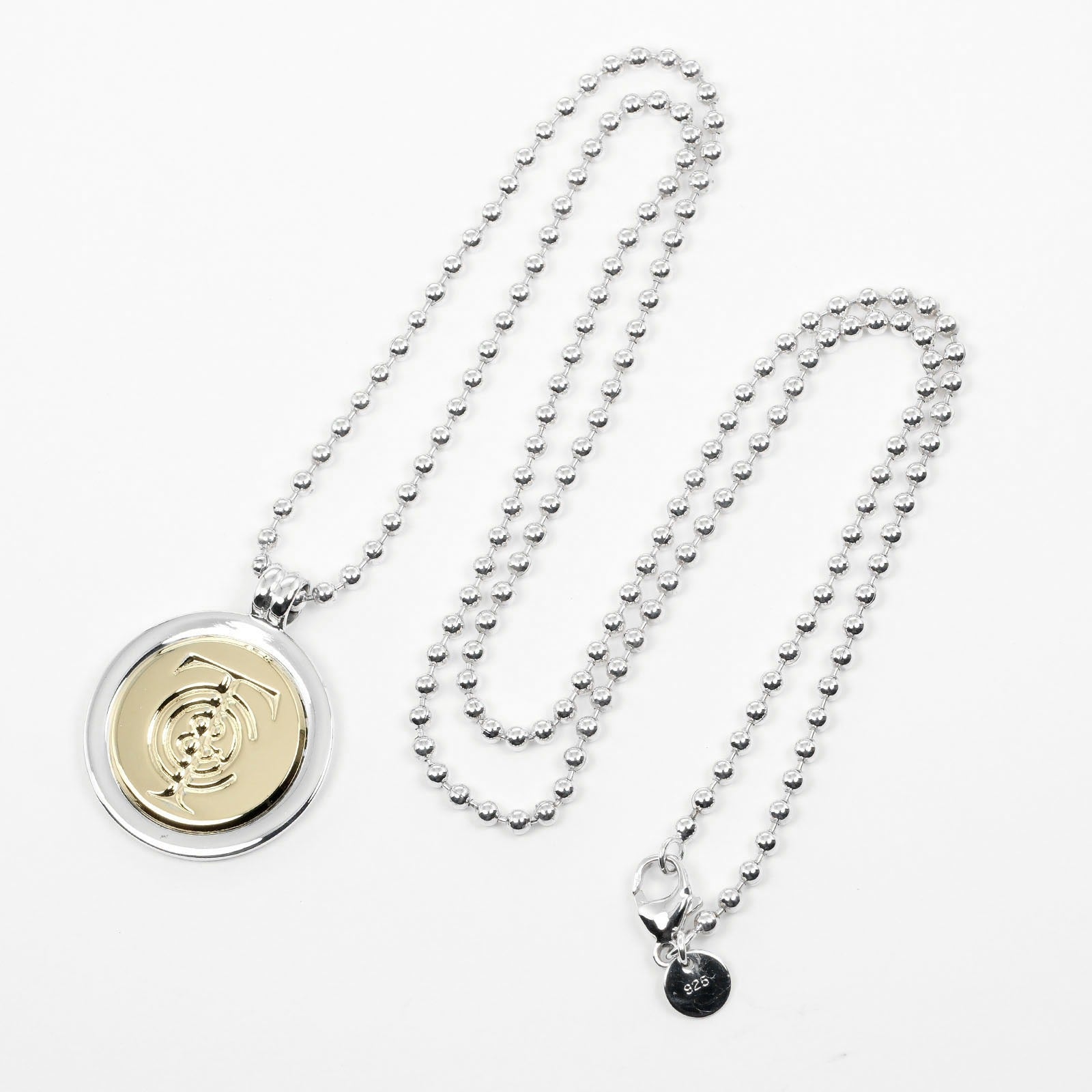 Tiffany & Co Silver 925 K18YG Coin Necklace