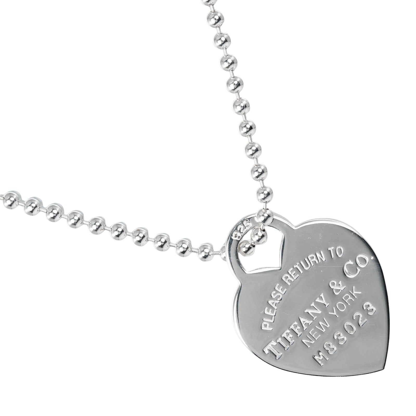 Tiffany & Co Silver Heart Tag Necklace