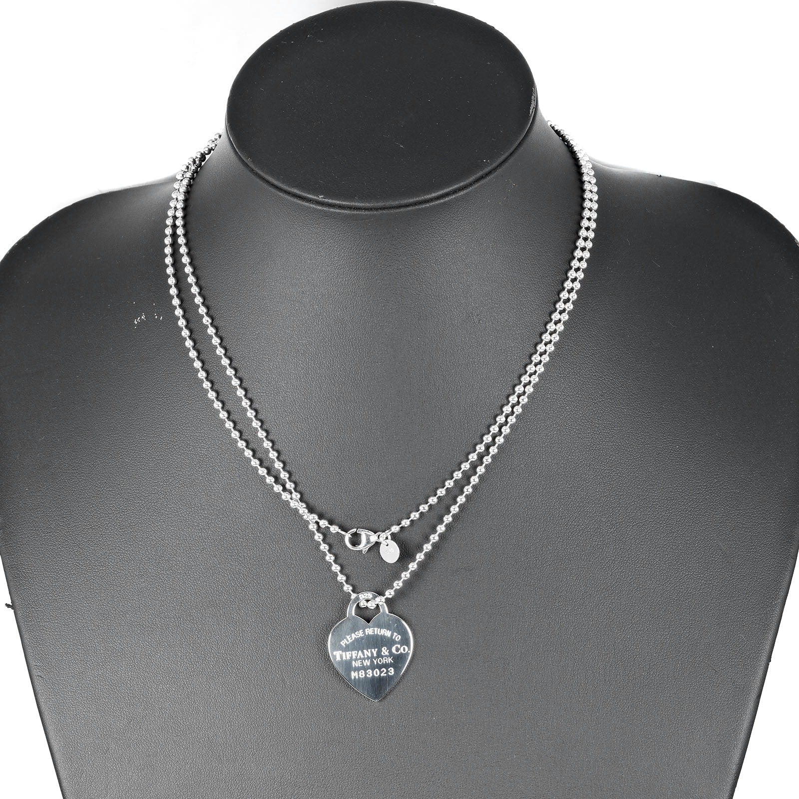 Tiffany & Co Silver Heart Tag Necklace