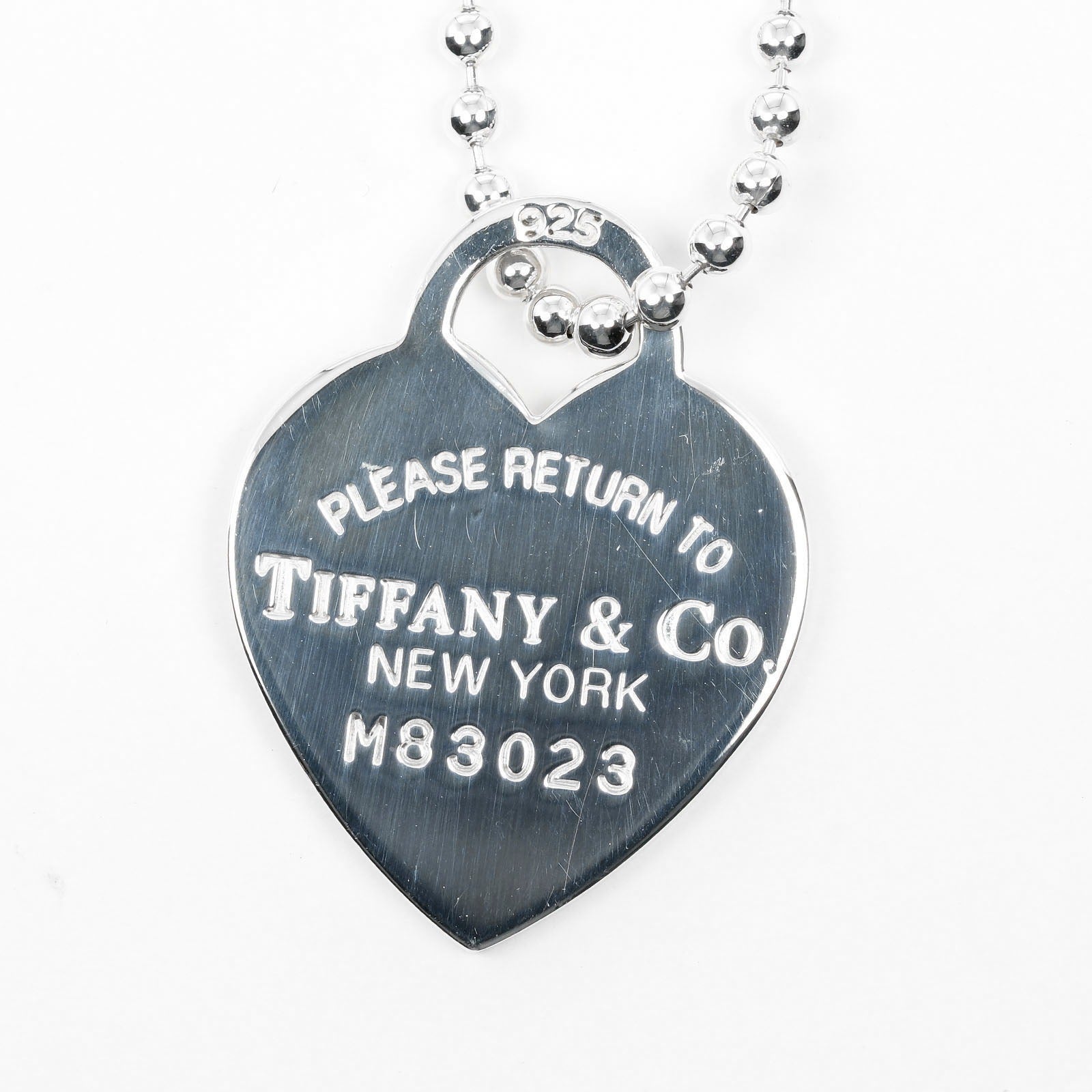 Tiffany & Co Silver Heart Tag Necklace