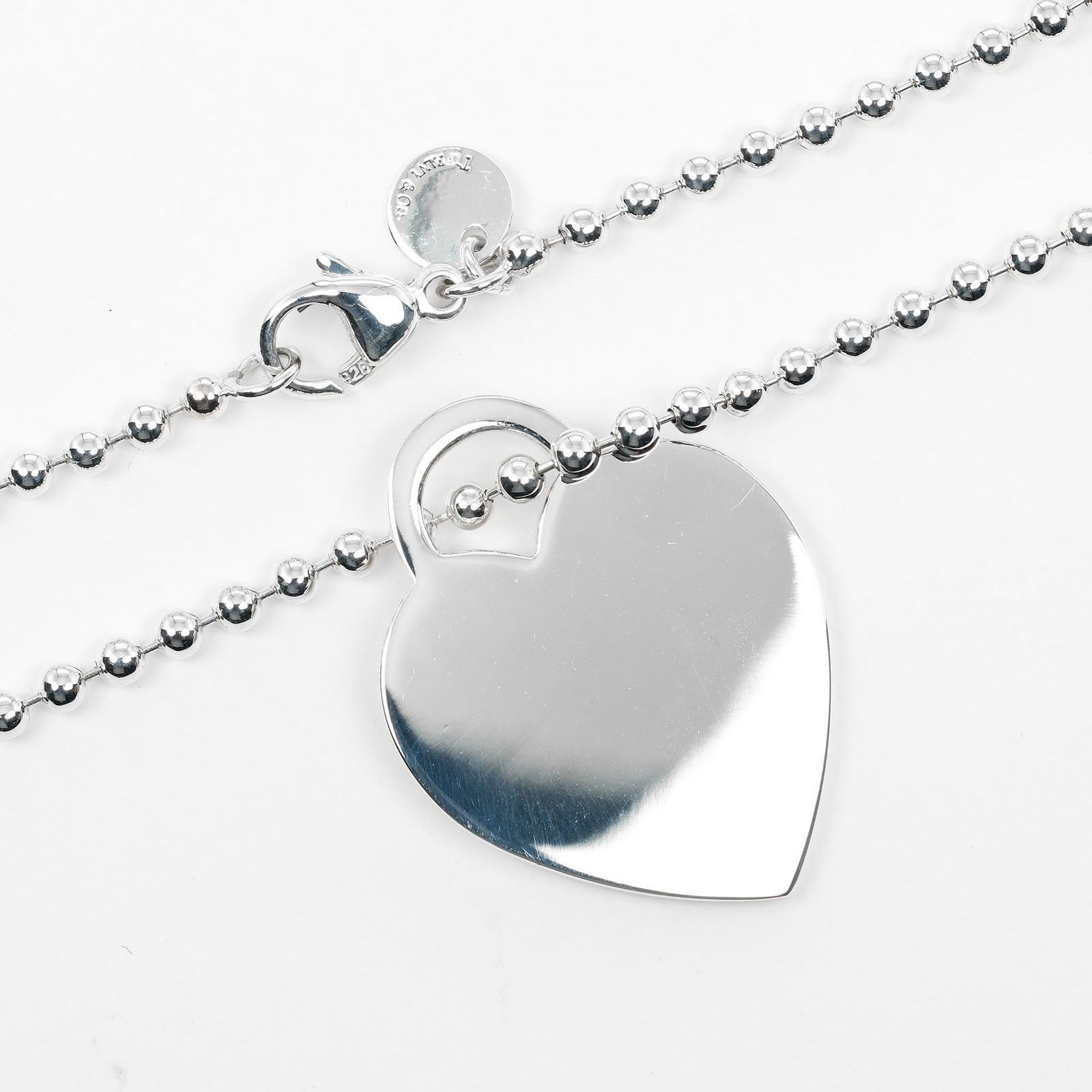 Tiffany & Co Silver Heart Tag Necklace