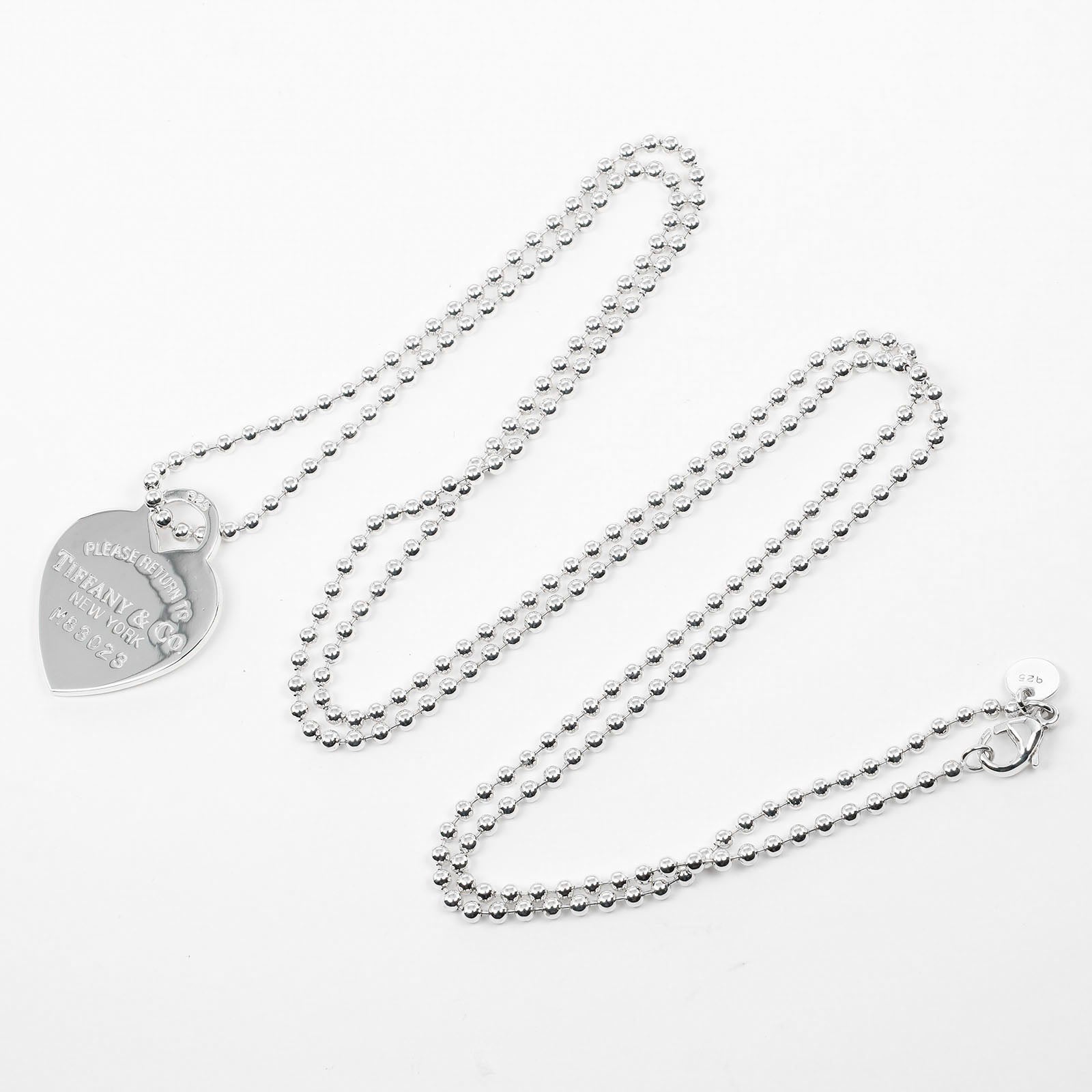 Tiffany & Co Silver Heart Tag Necklace