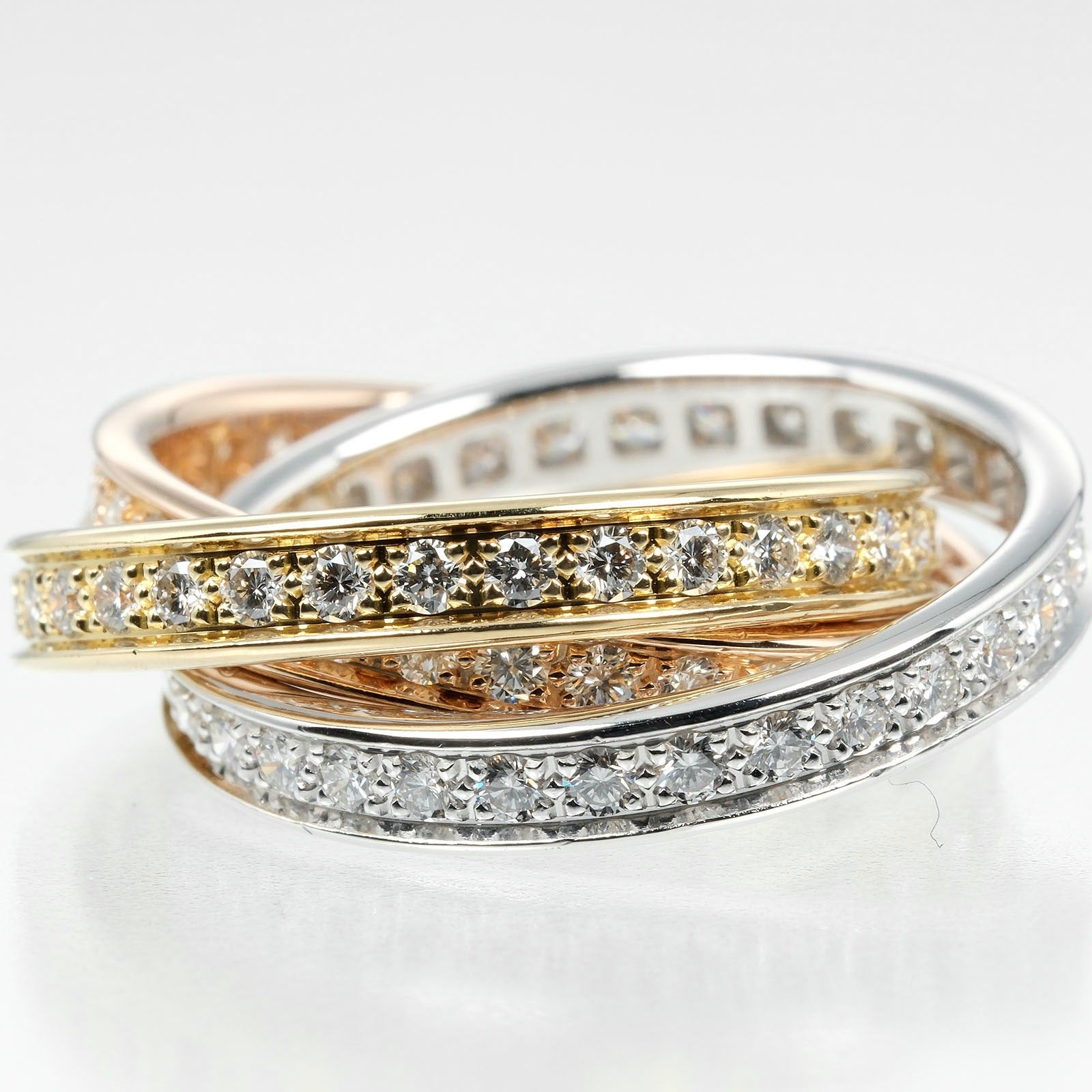 Cartier Trinity Ring K18 Gold Diamond