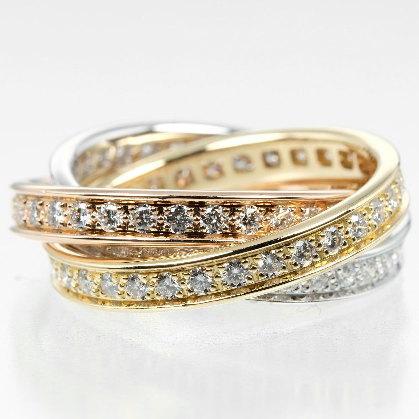 Cartier Trinity Ring K18 Gold Diamond