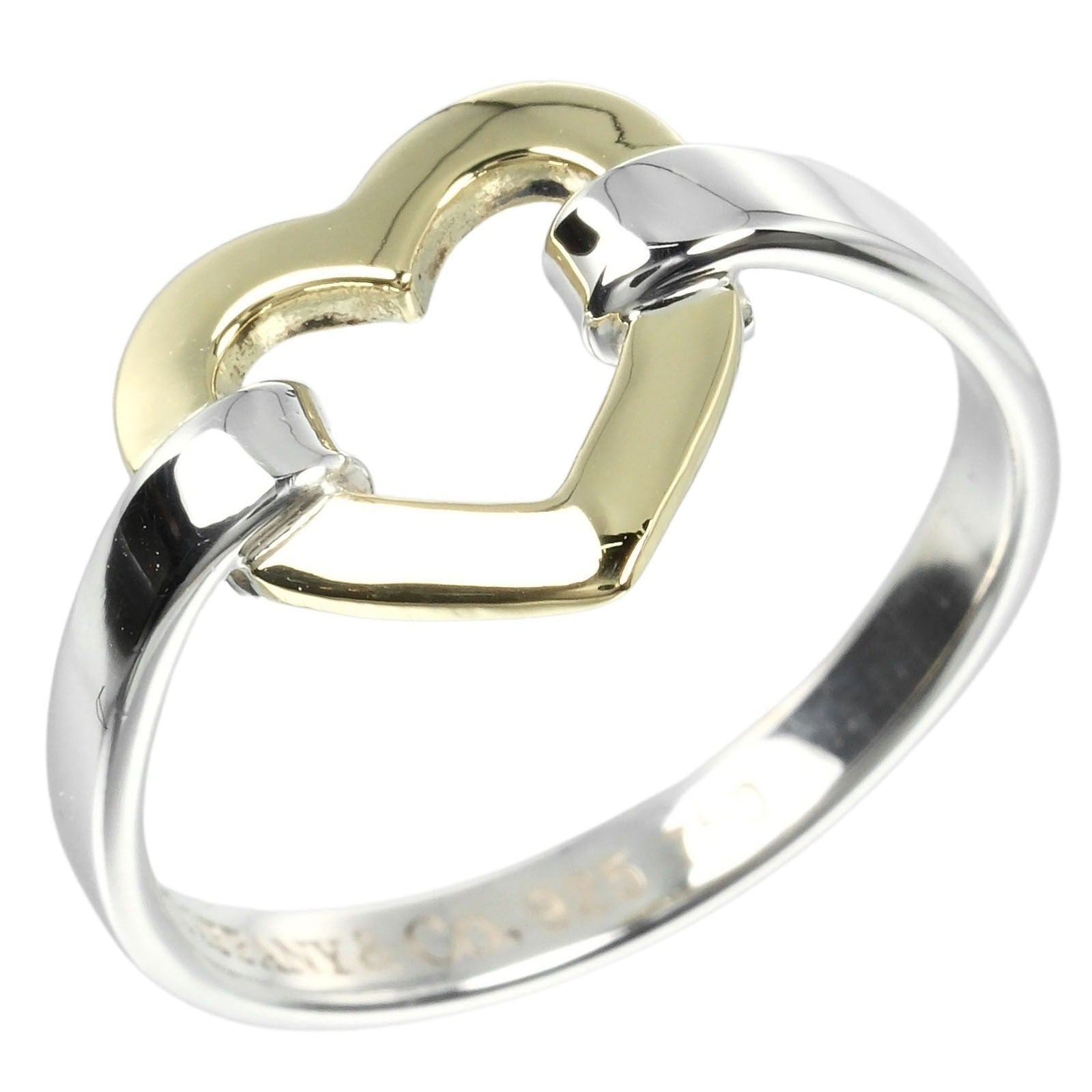 Tiffany & Co Heart Ring Silver 925 K18YG