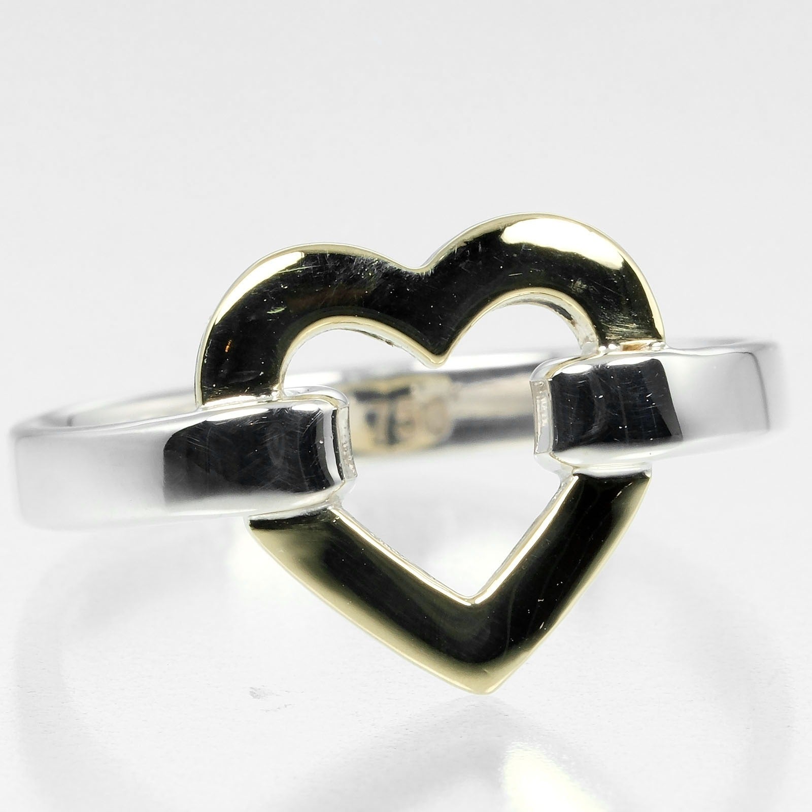 Tiffany & Co Heart Ring Silver 925 K18YG